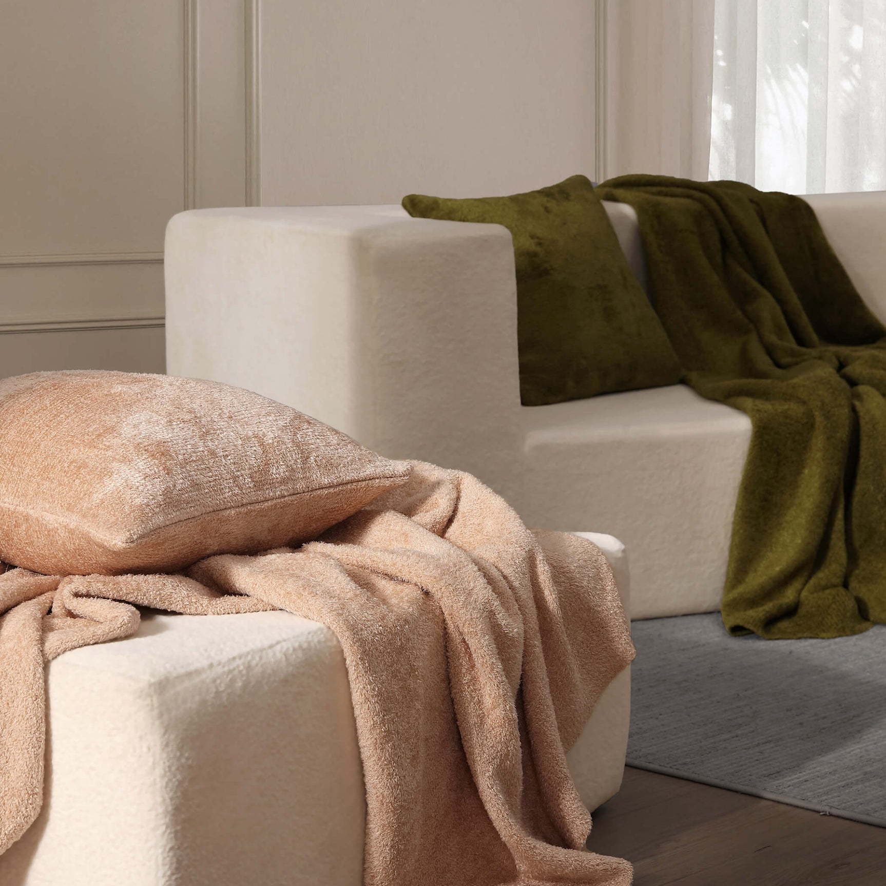 Cloud Silque Pure Throw Pillow