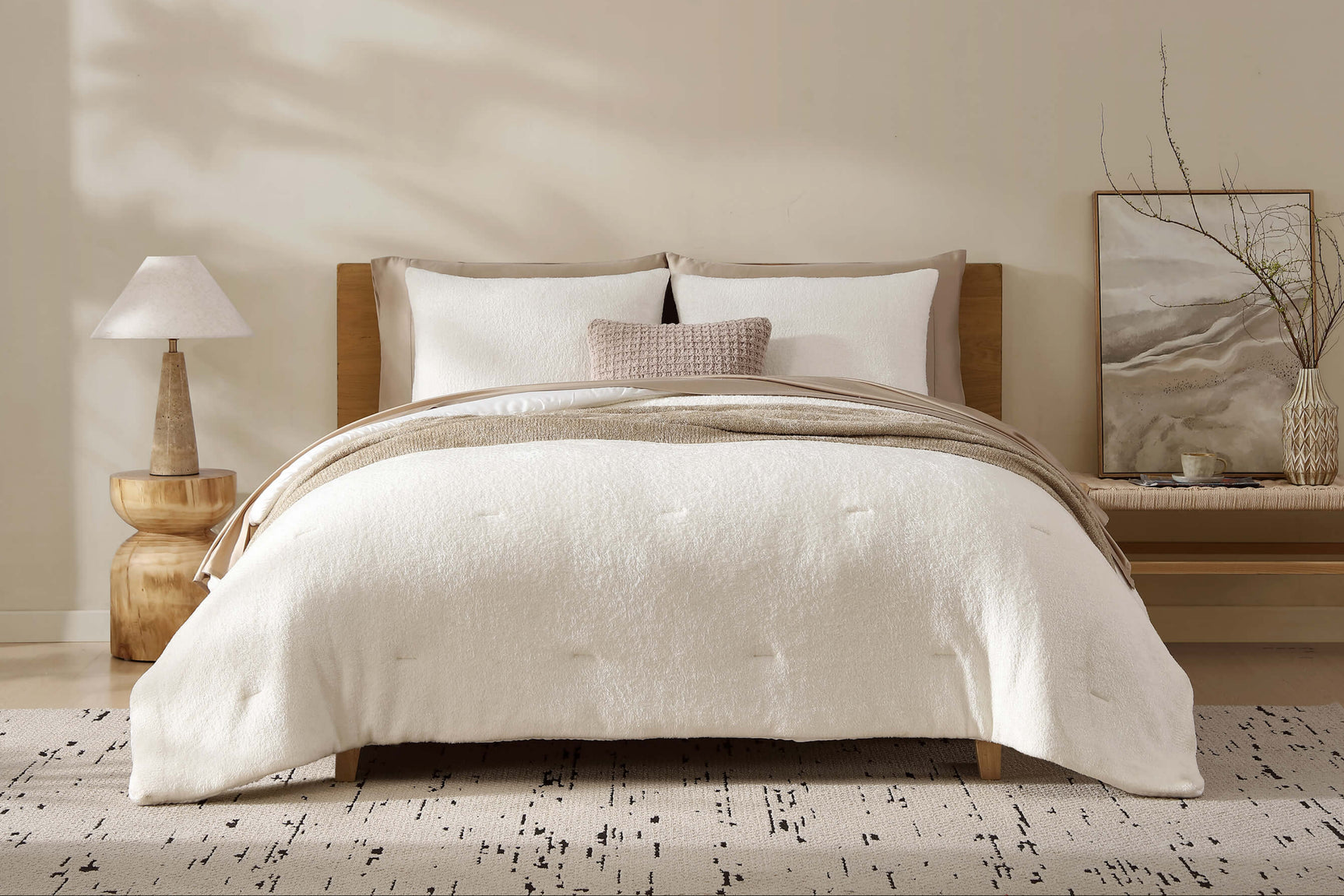 Cloud Silque Stitch Comforter Bundle