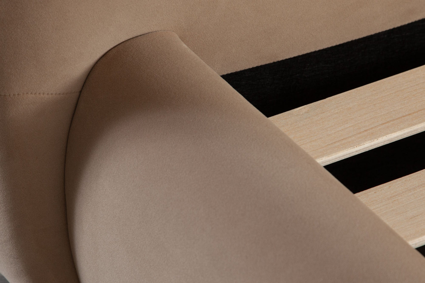 Jayden Velvet Fabric Upholstered Bed Frame