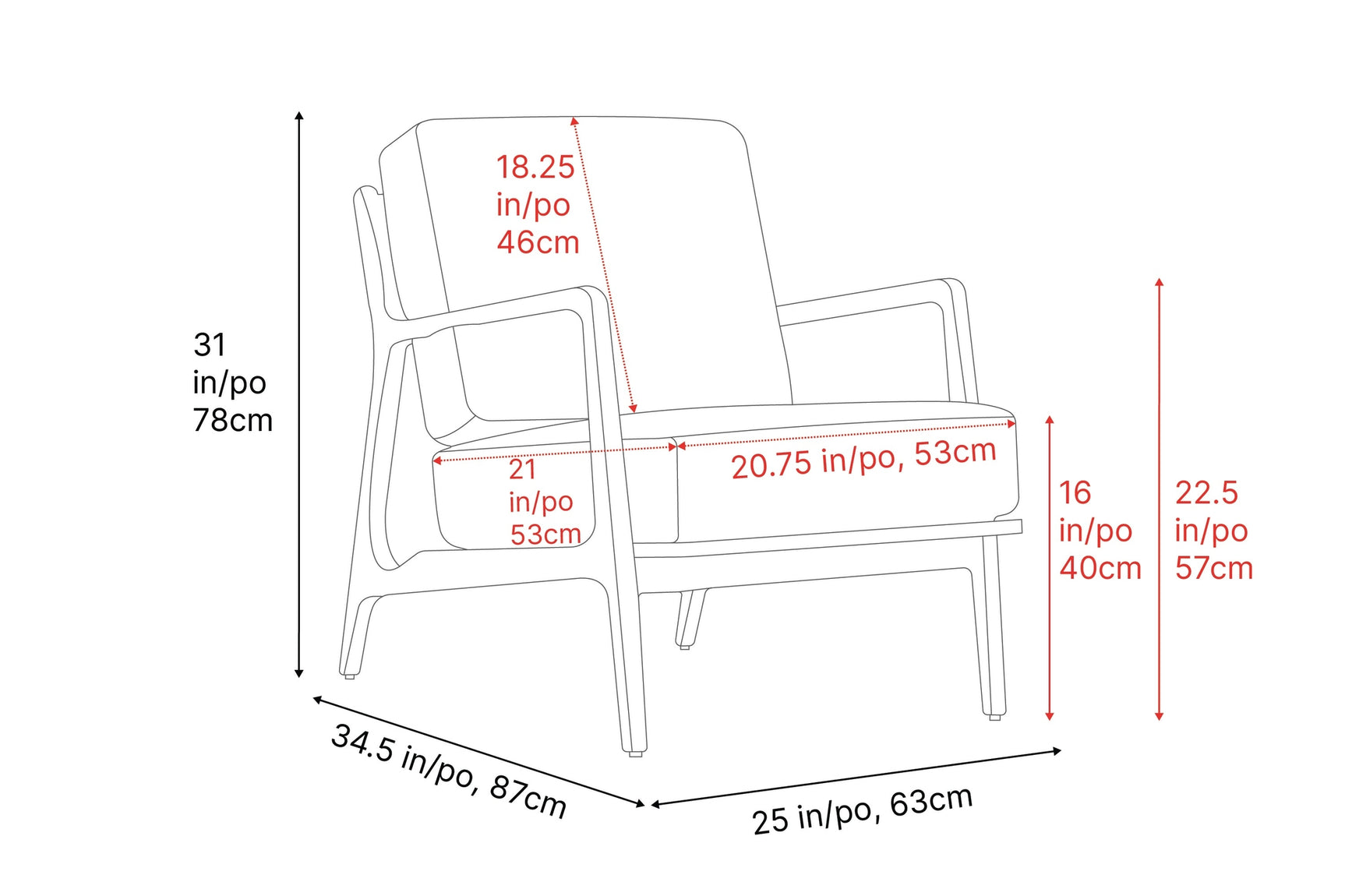 Ella Fabric Accent Chair