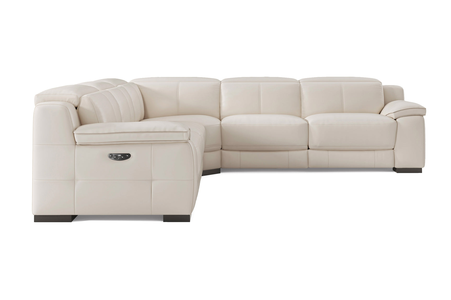 Ellie Leather Corner Sectional Sofa