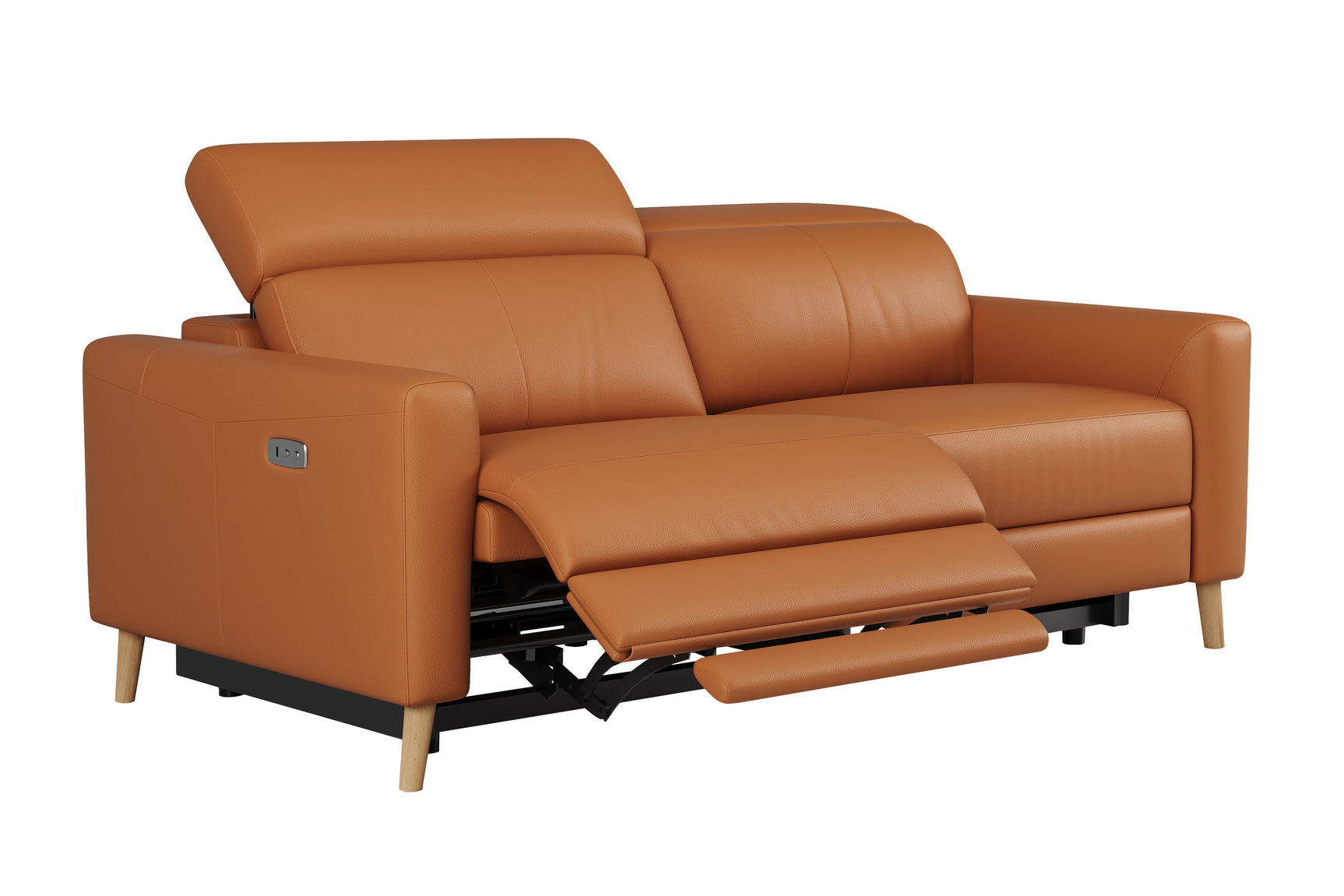 Elodie Leather Dual Recliner Sofa
