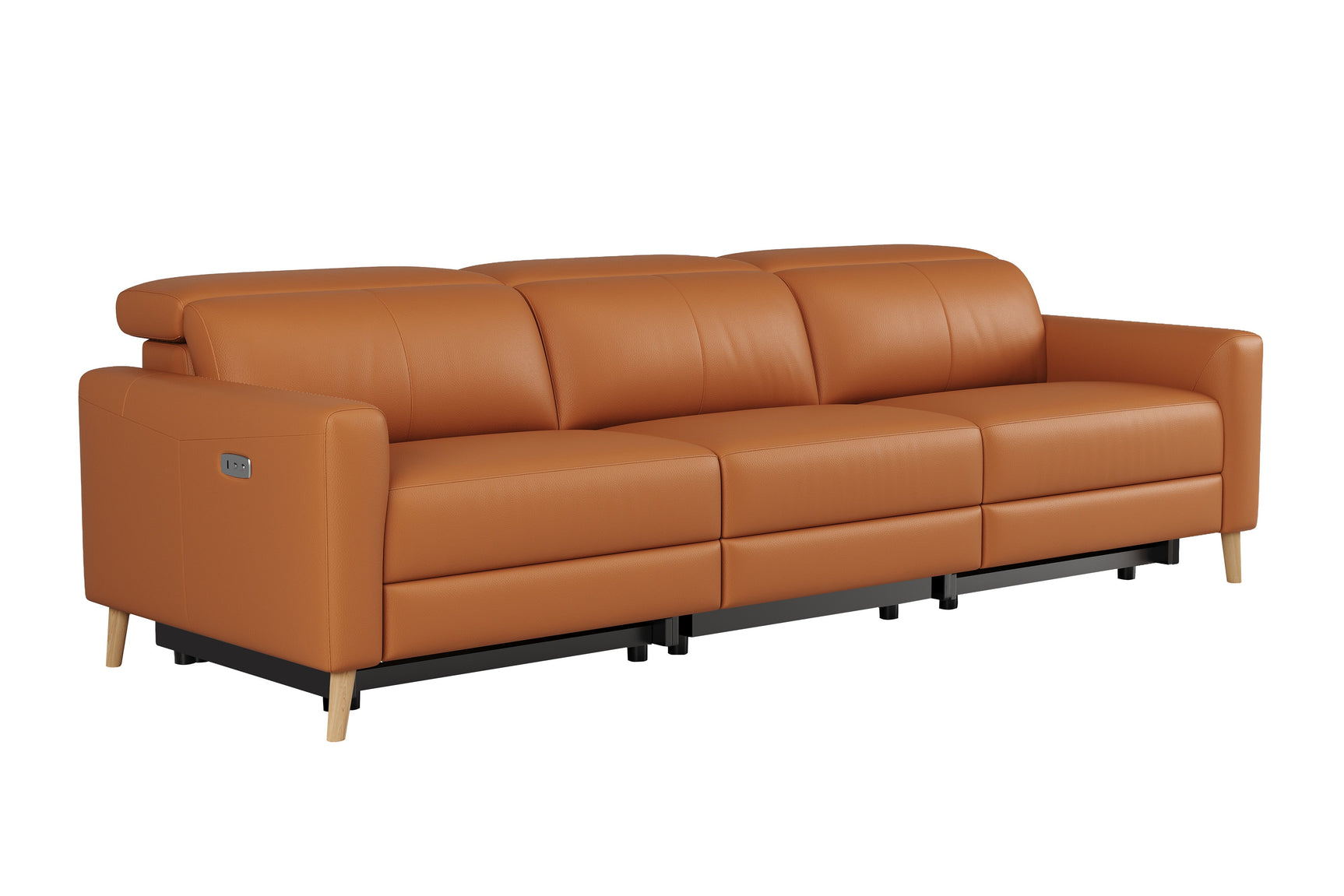 Elodie Leather Dual Recliner Sofa