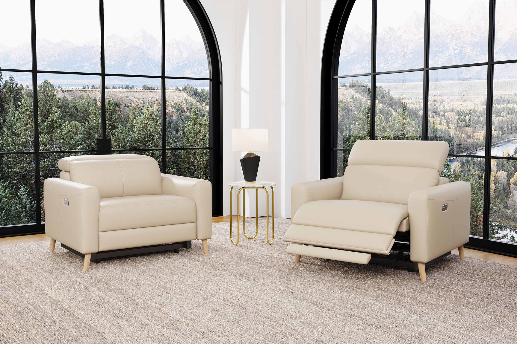 Elodie Leather Recliner Chair