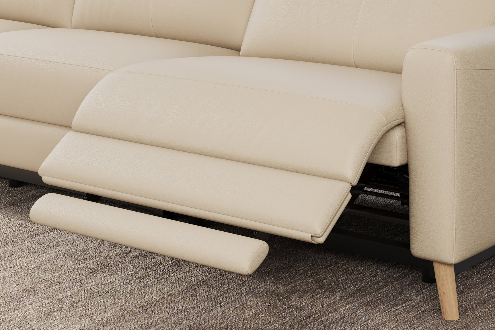 Elodie Leather Recliner Sectional Sofa