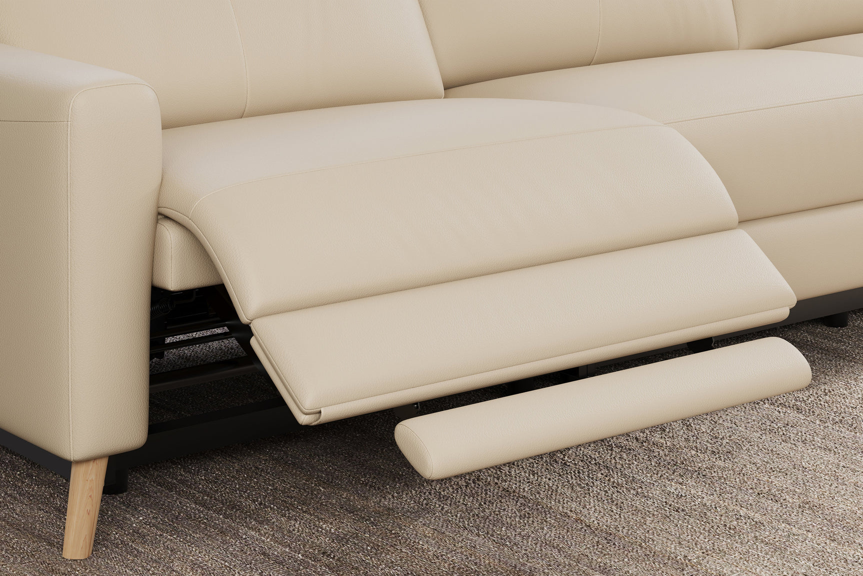 Elodie Leather Recliner Sectional Sofa