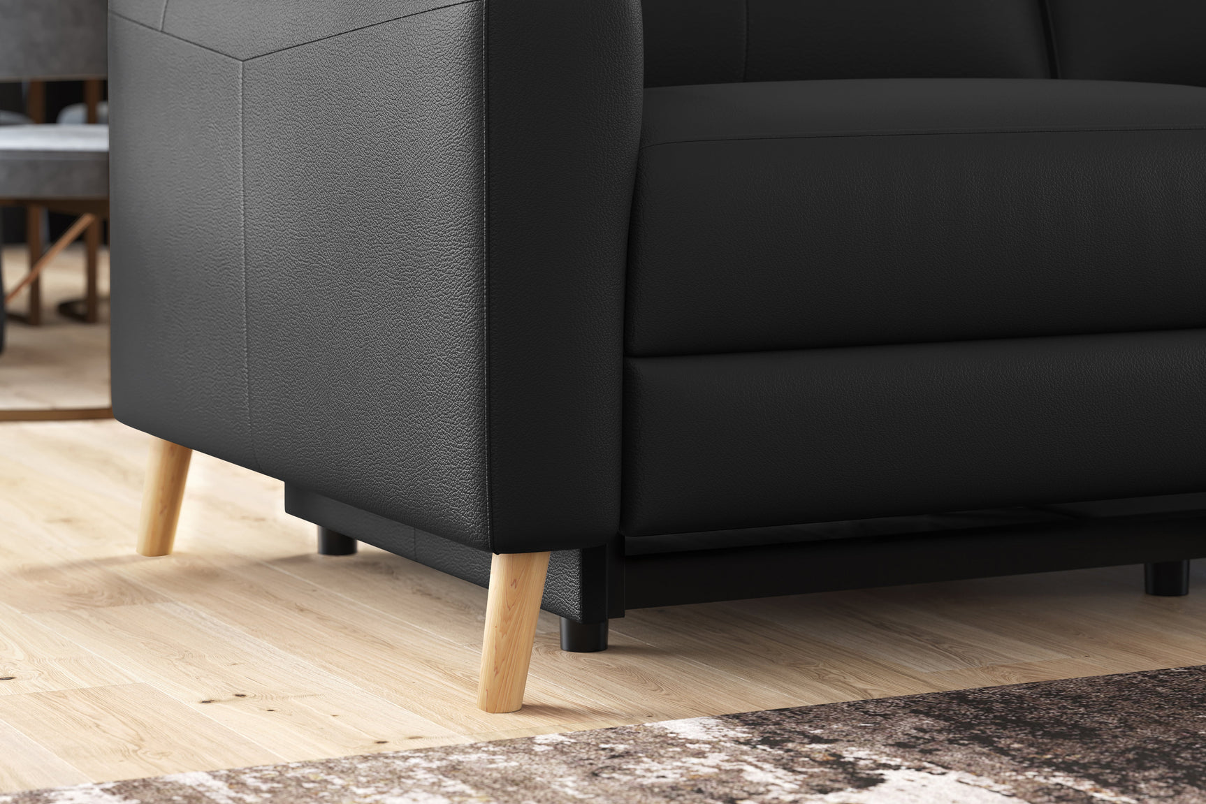 Elodie Leather Dual Recliner Sofa with Console