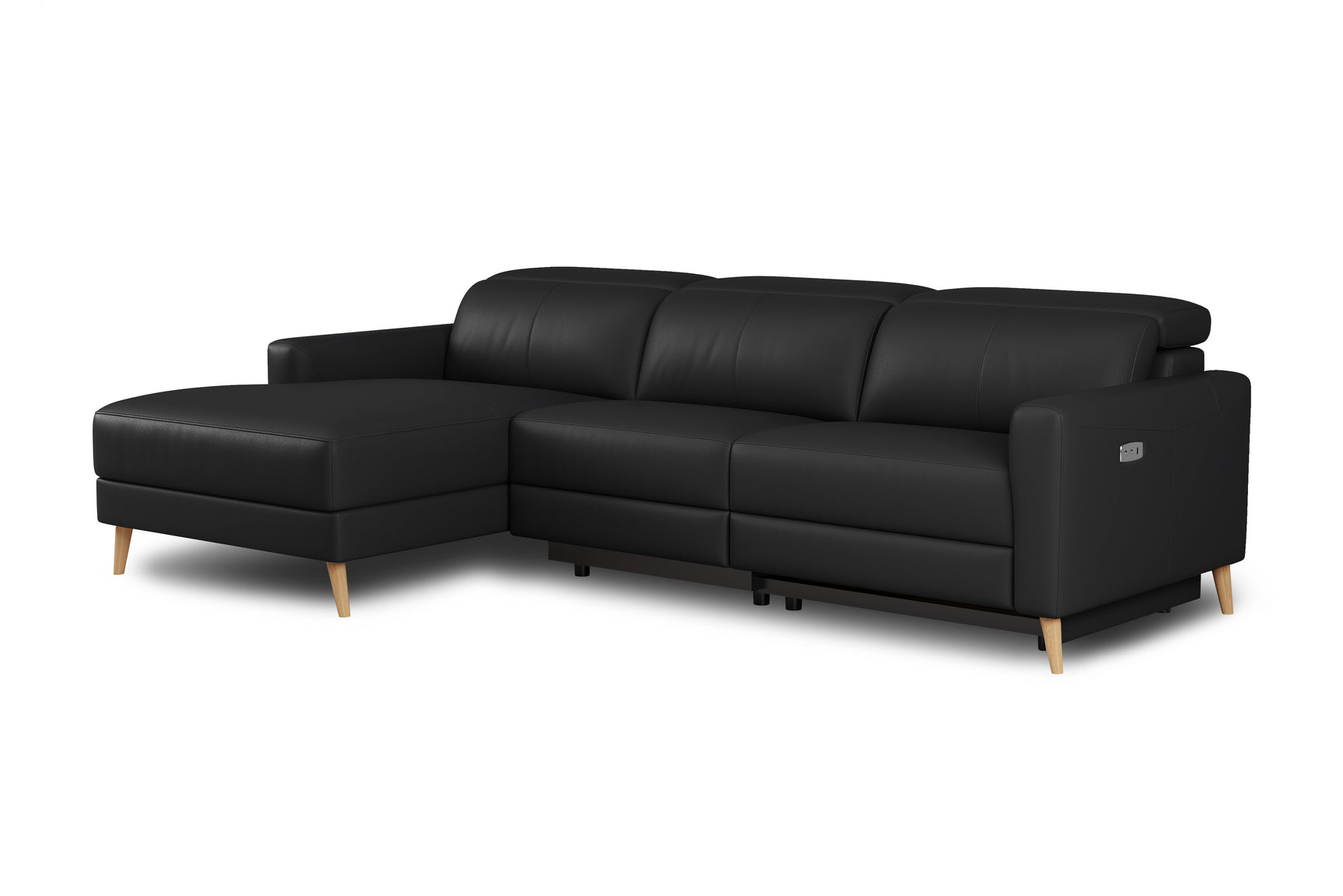 Elodie Leather Recliner Sectional Sofa
