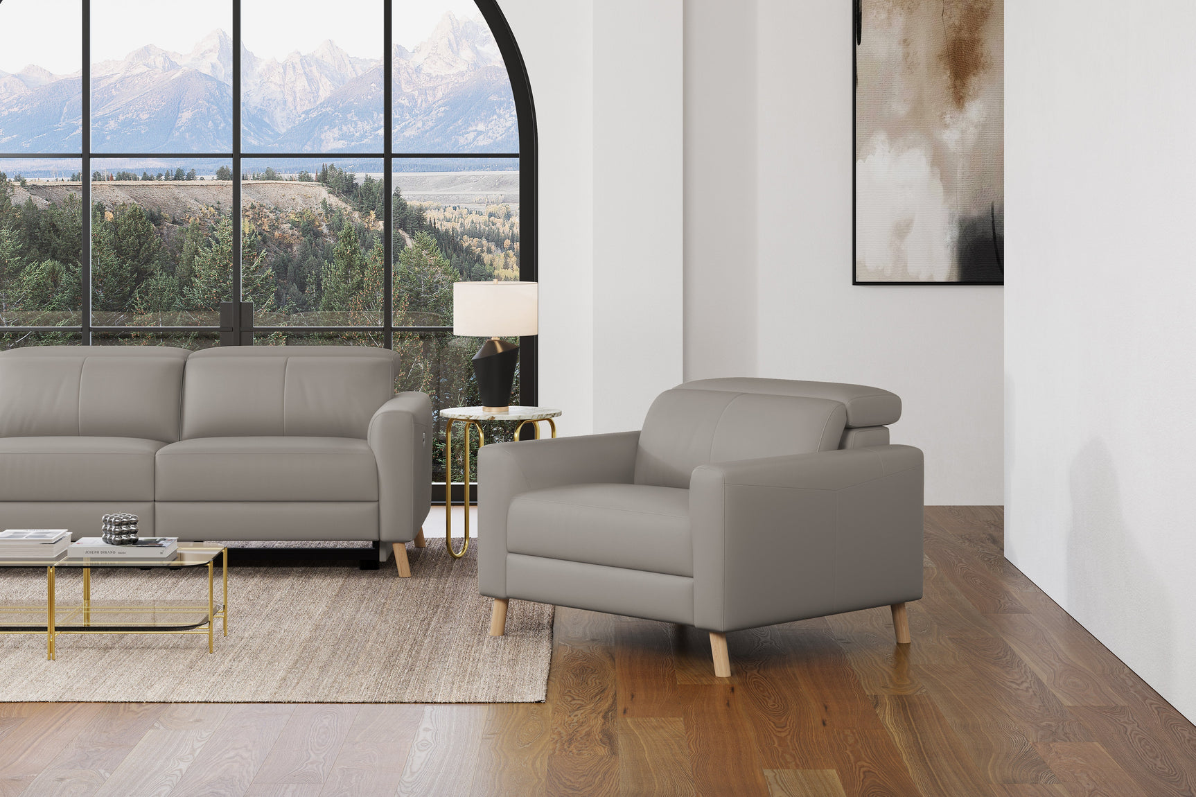 Elodie Leather Accent Chair