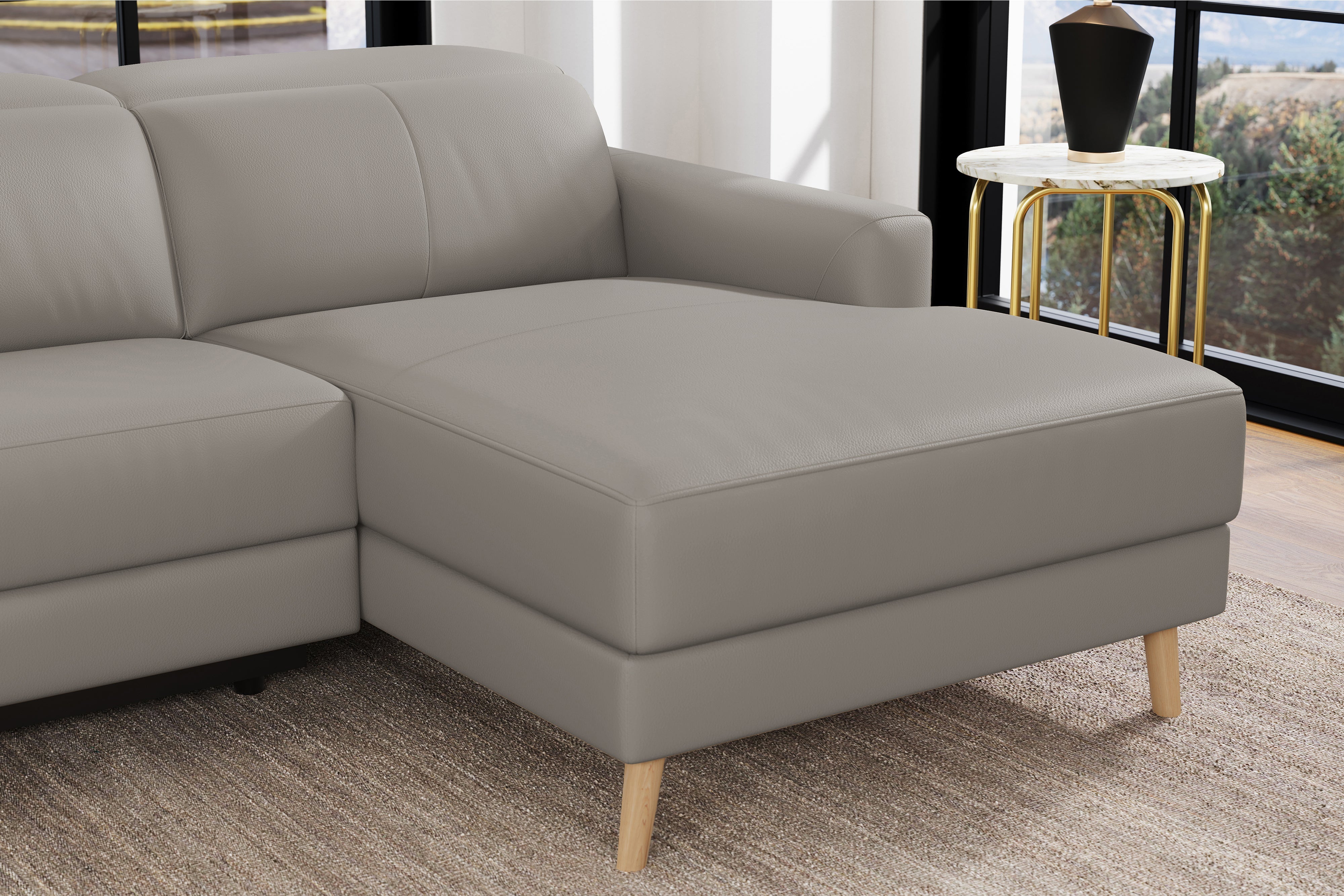Elodie Leather Recliner Sectional Sofa