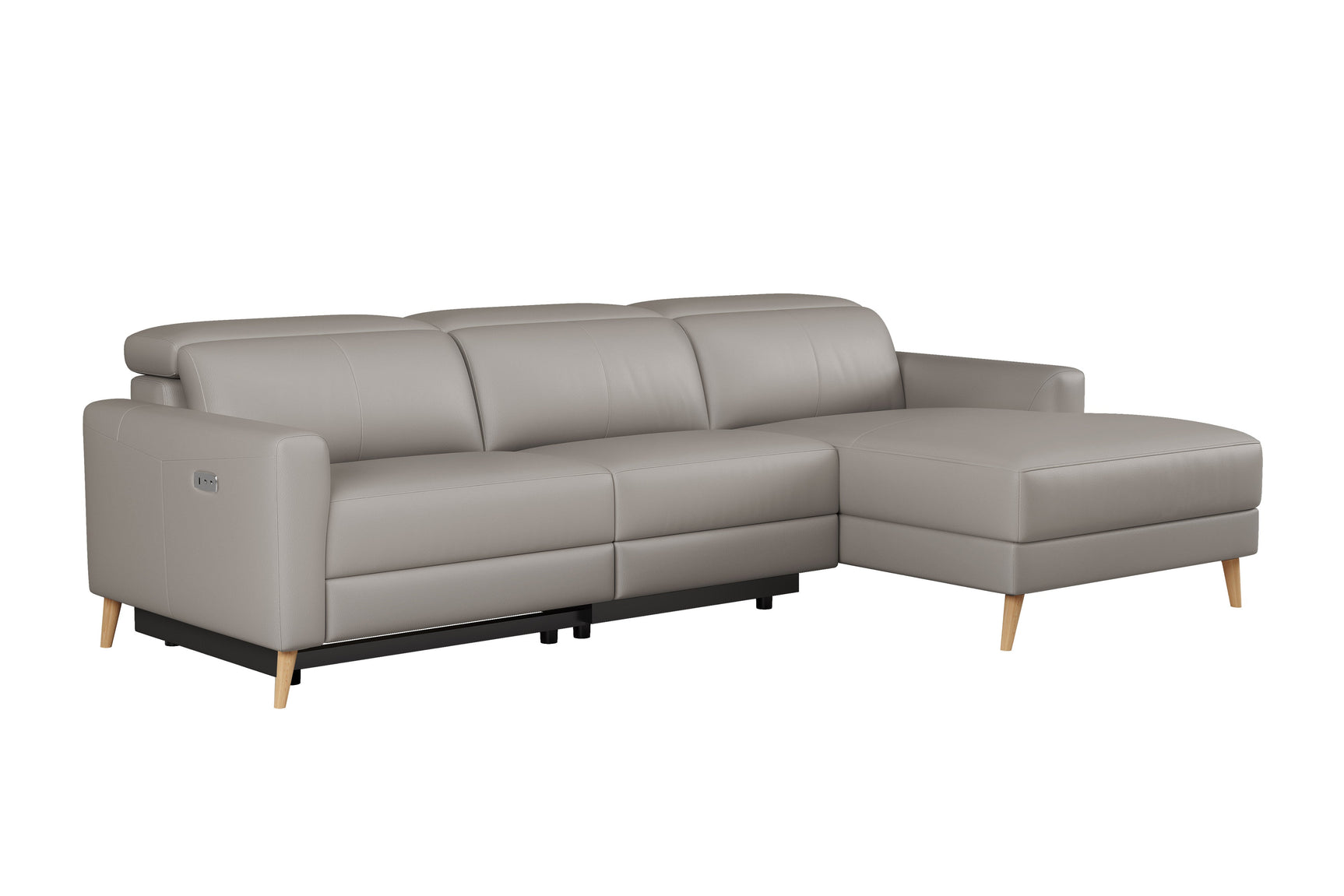 Elodie Leather Recliner Sectional Sofa