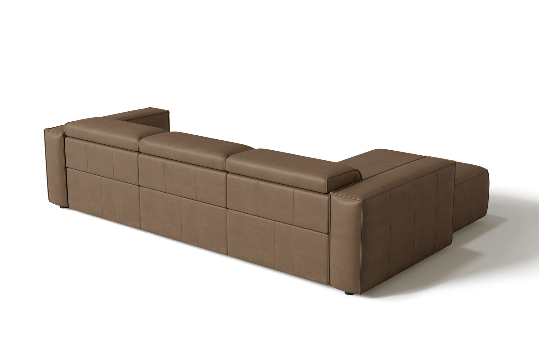 Emery Leather Recliner Sectional Sofa