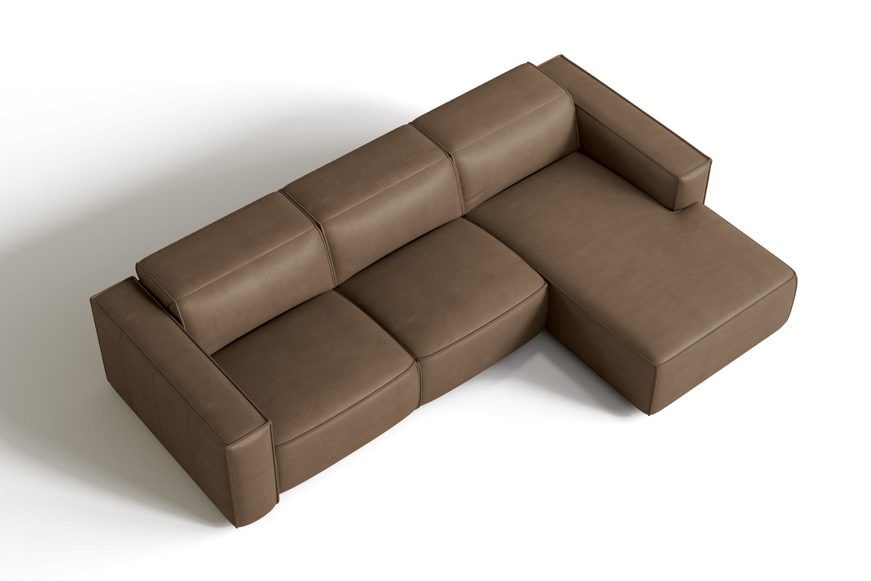 Emery Leather Recliner Sectional Sofa