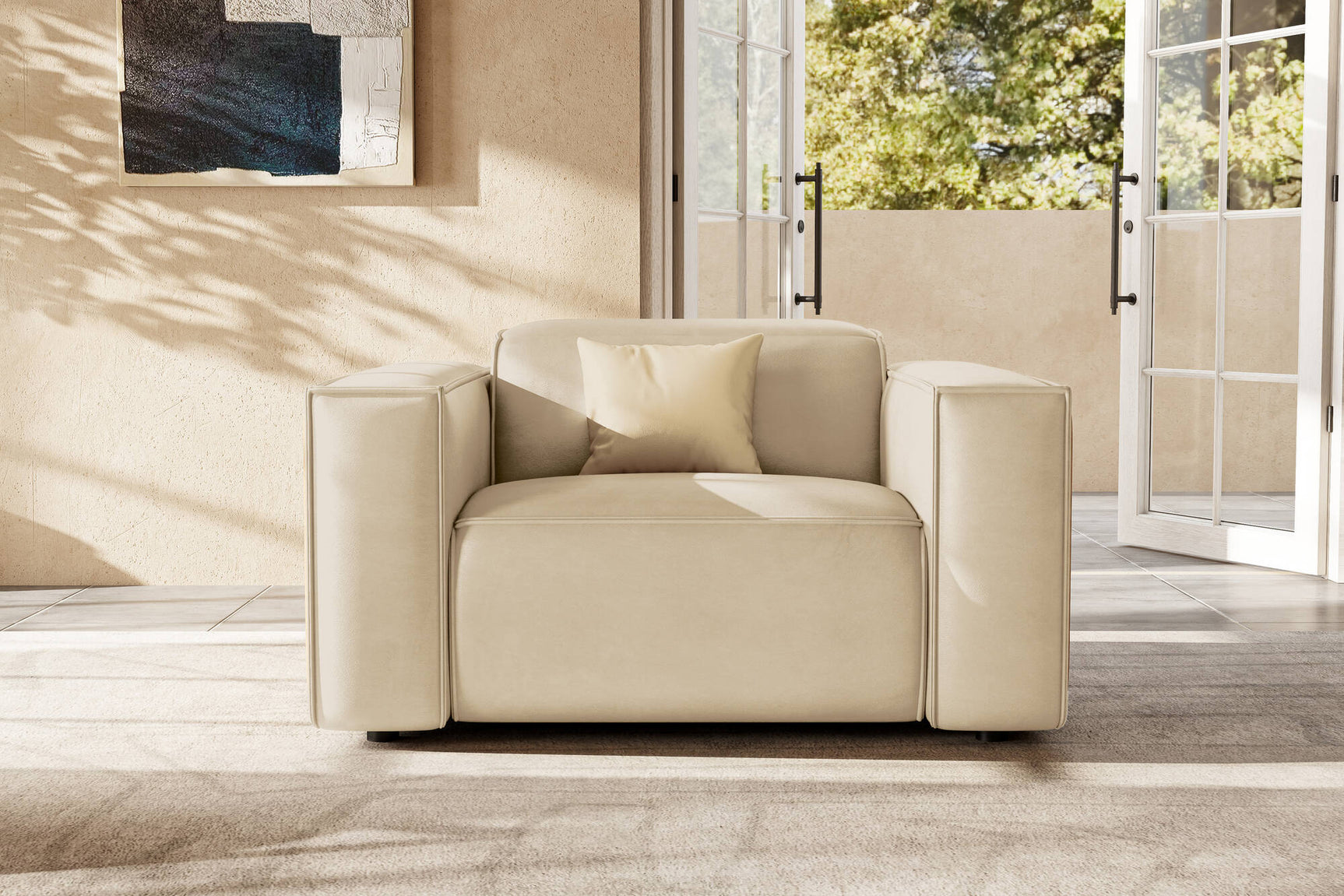 Emery Leather Recliner Accent Chair