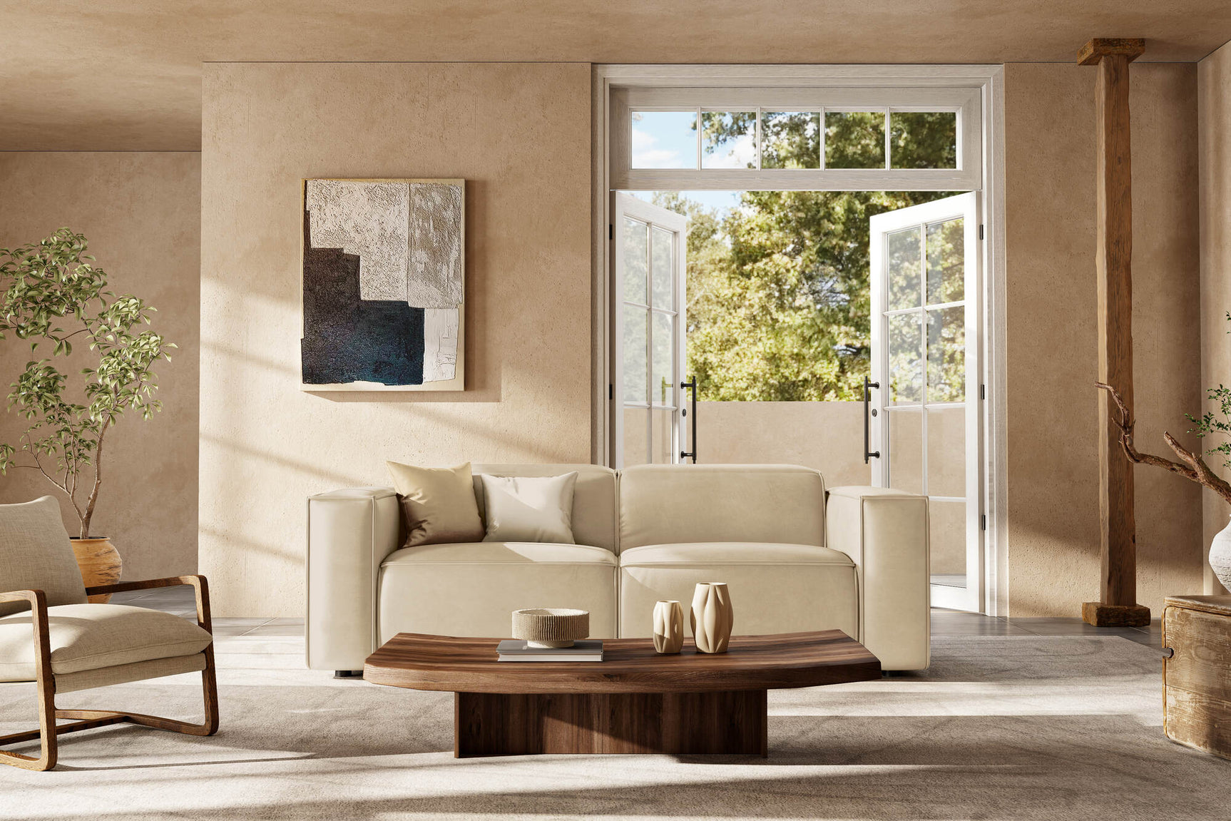 Emery Leather Recliner Sofa