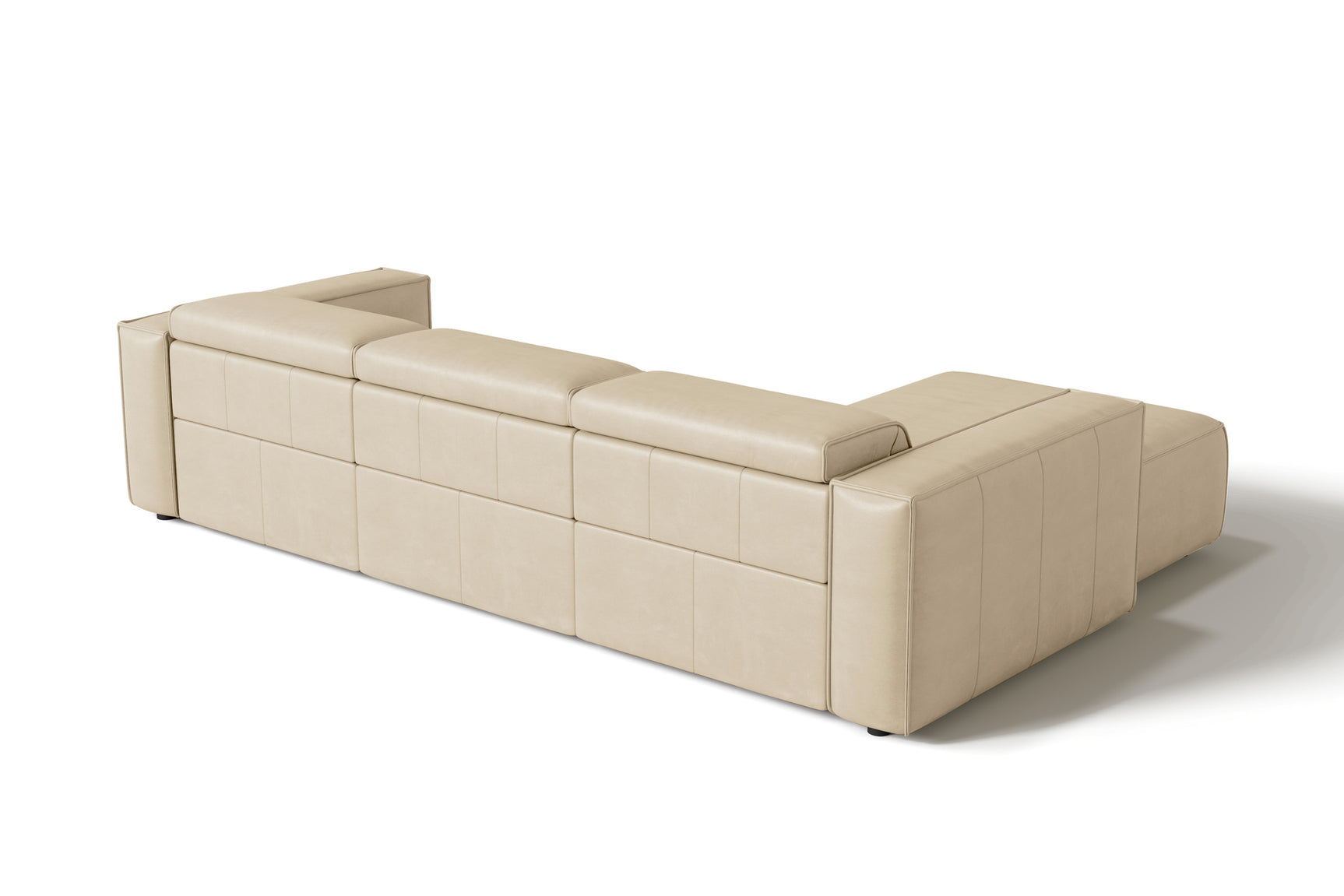 Emery Leather Recliner Sectional Sofa