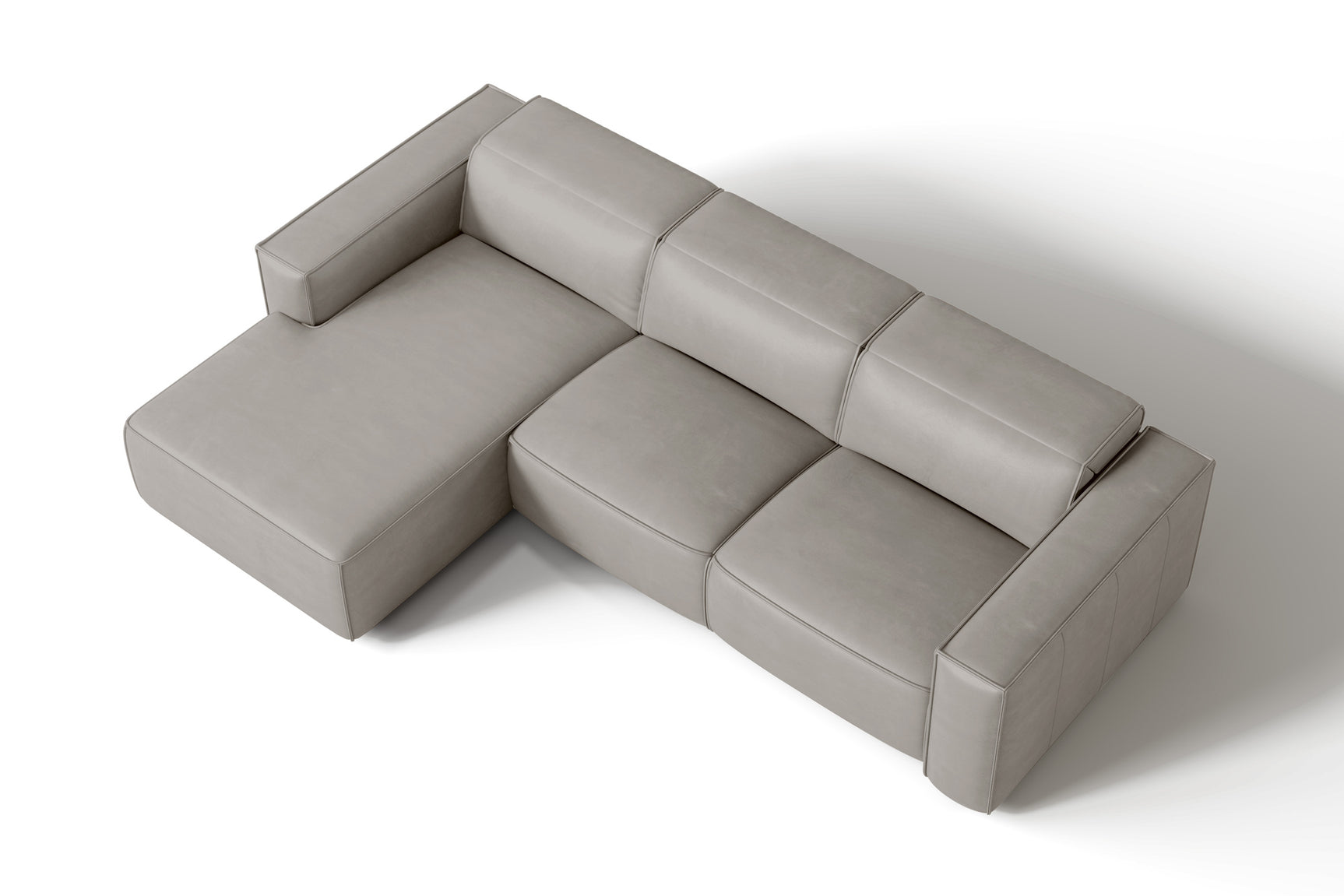 Emery Leather Recliner Sectional Sofa
