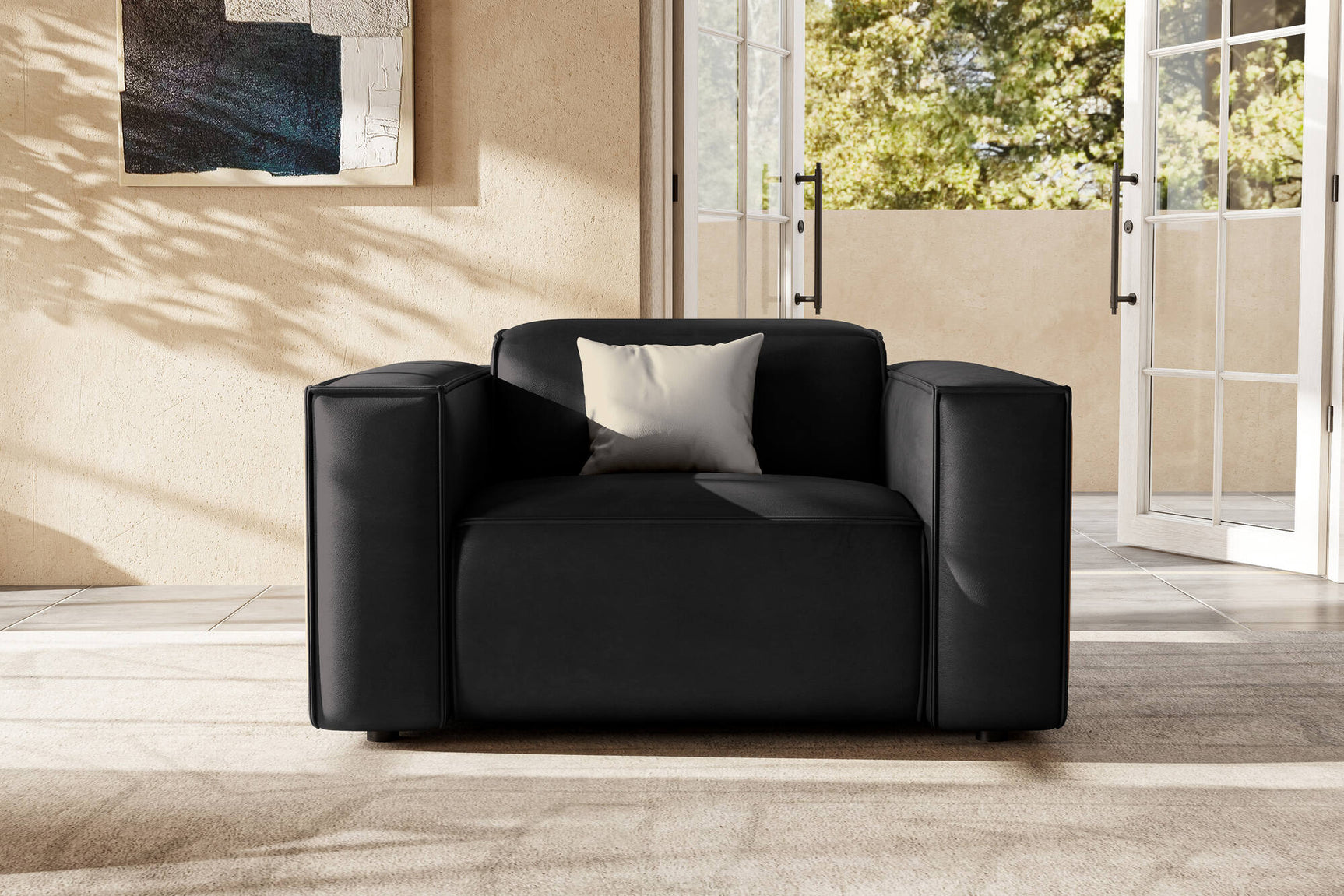 Emery Leather Recliner Accent Chair