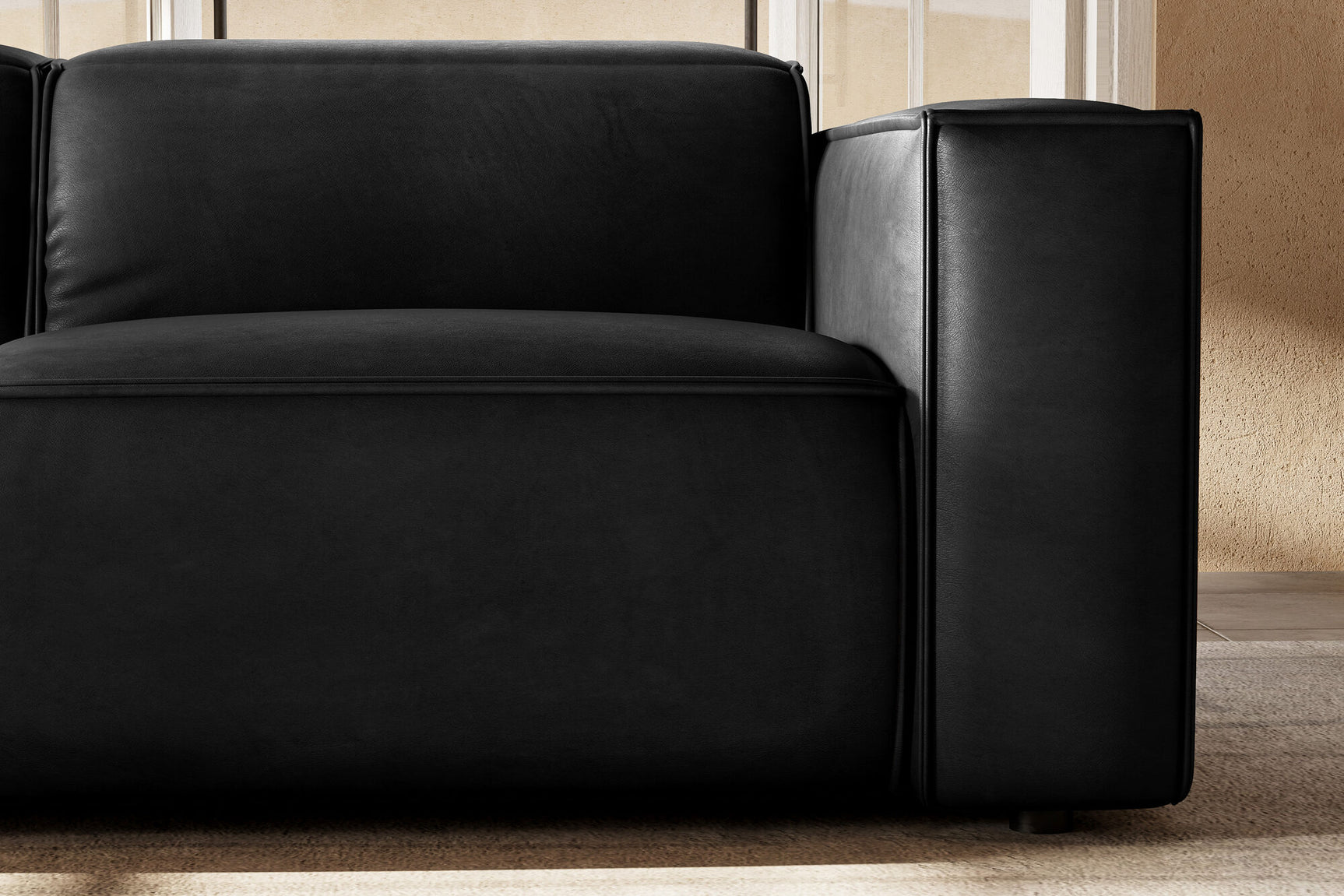 Emery Leather Recliner Sectional Sofa