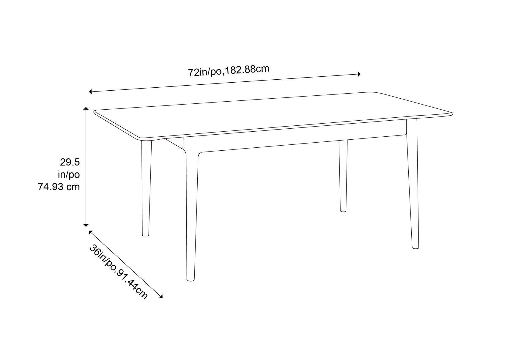 Erikka Double-Leaves Extension Dining Table