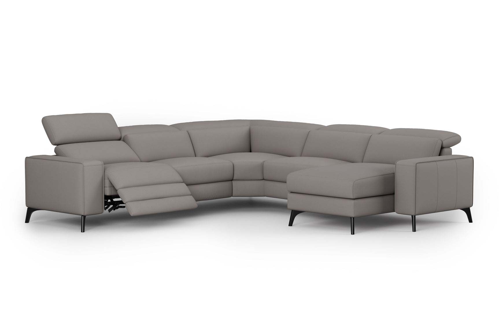 Esther Leather Corner Recliner Sectional Sofa