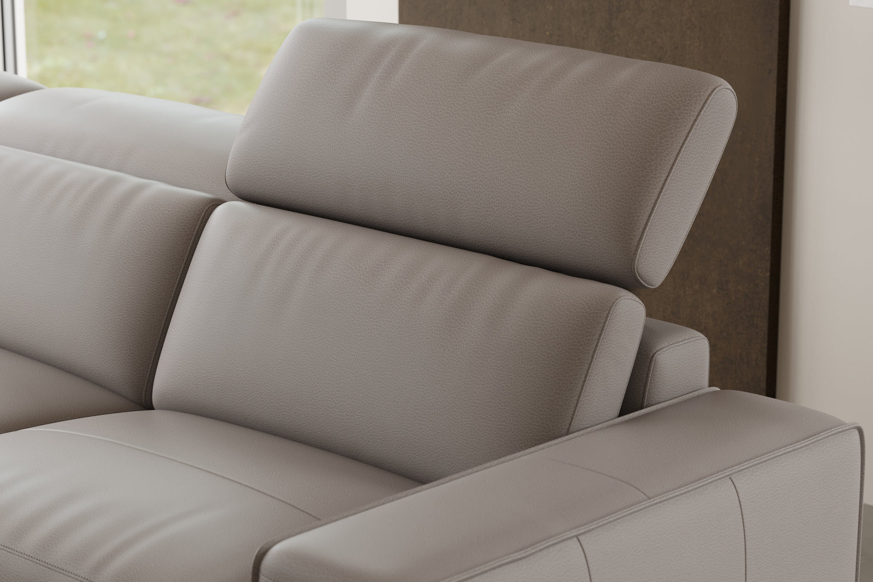 Esther Leather Corner Recliner Sectional Sofa