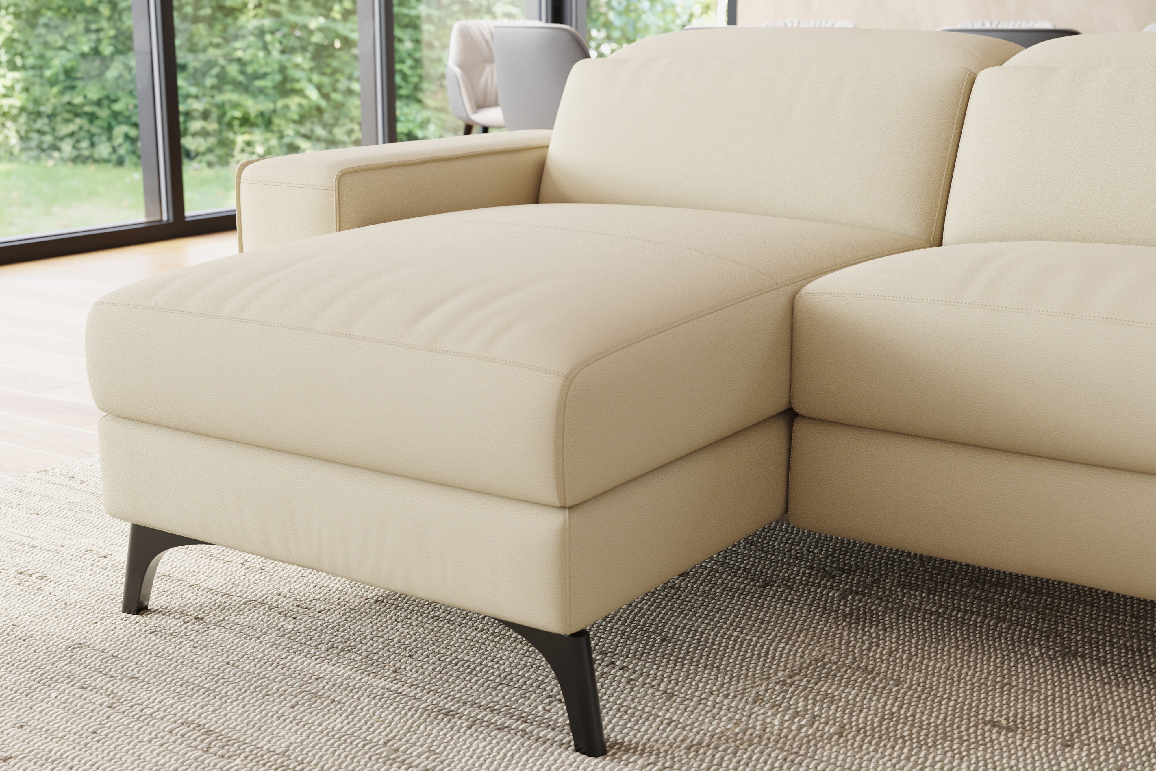 Esther Leather Corner Recliner Sectional Sofa
