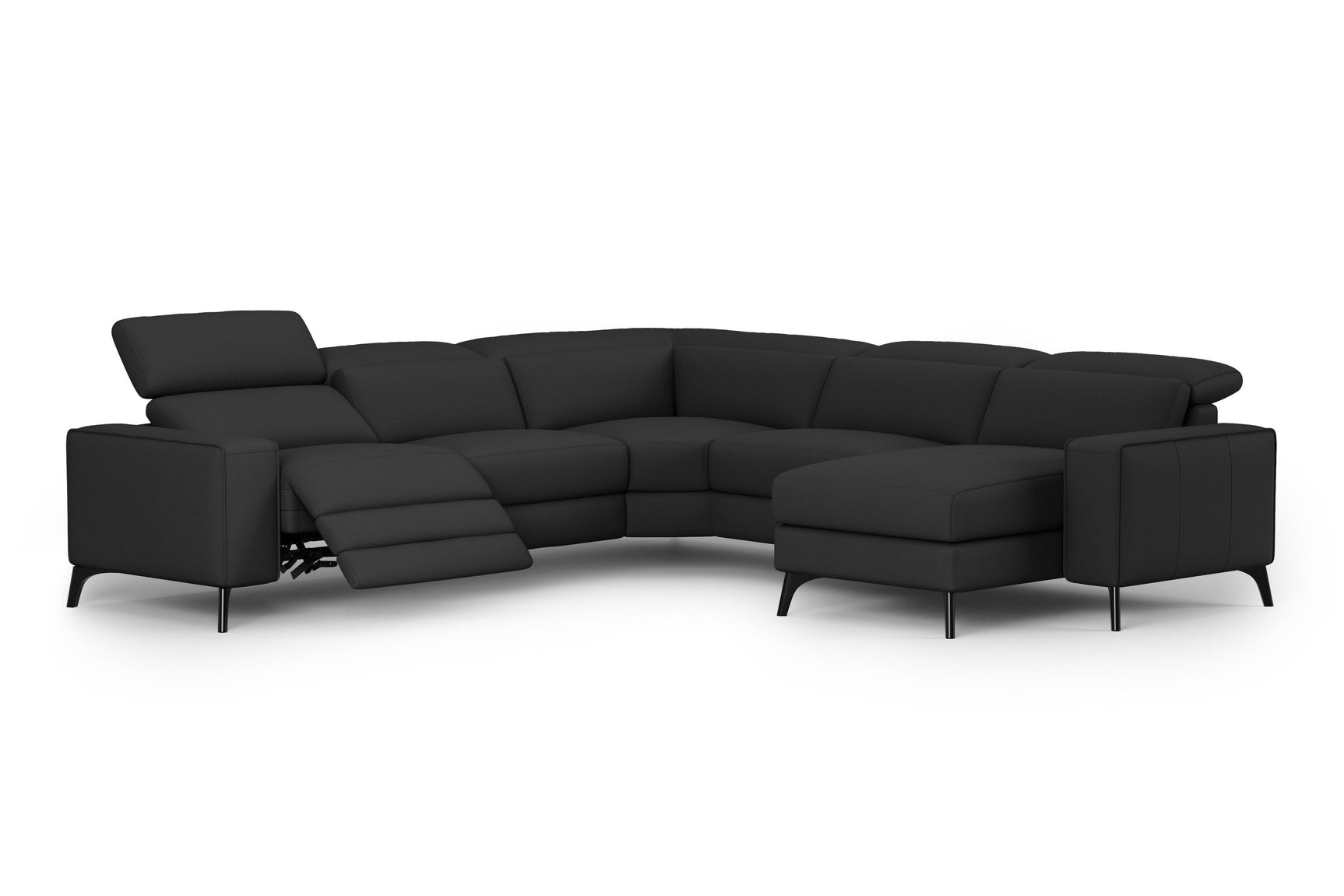 Esther Leather Corner Recliner Sectional Sofa