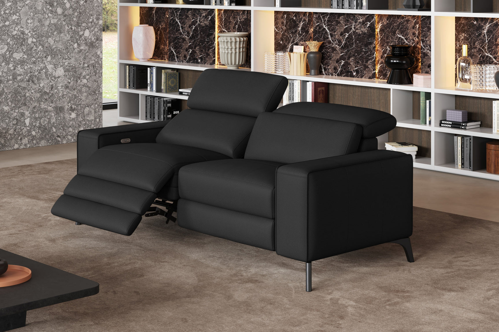 Esther Leather Dual Recliner Sofa