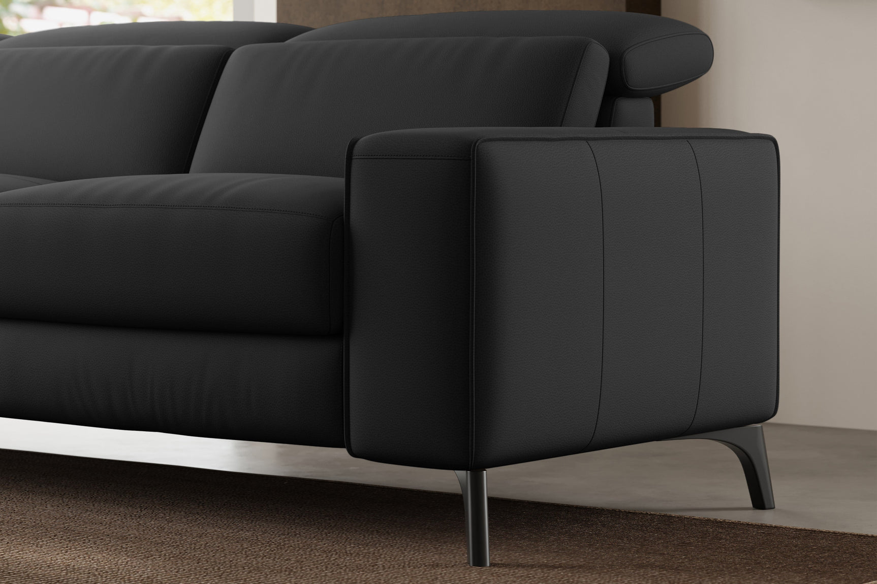 Esther Leather Dual Recliner Sofa