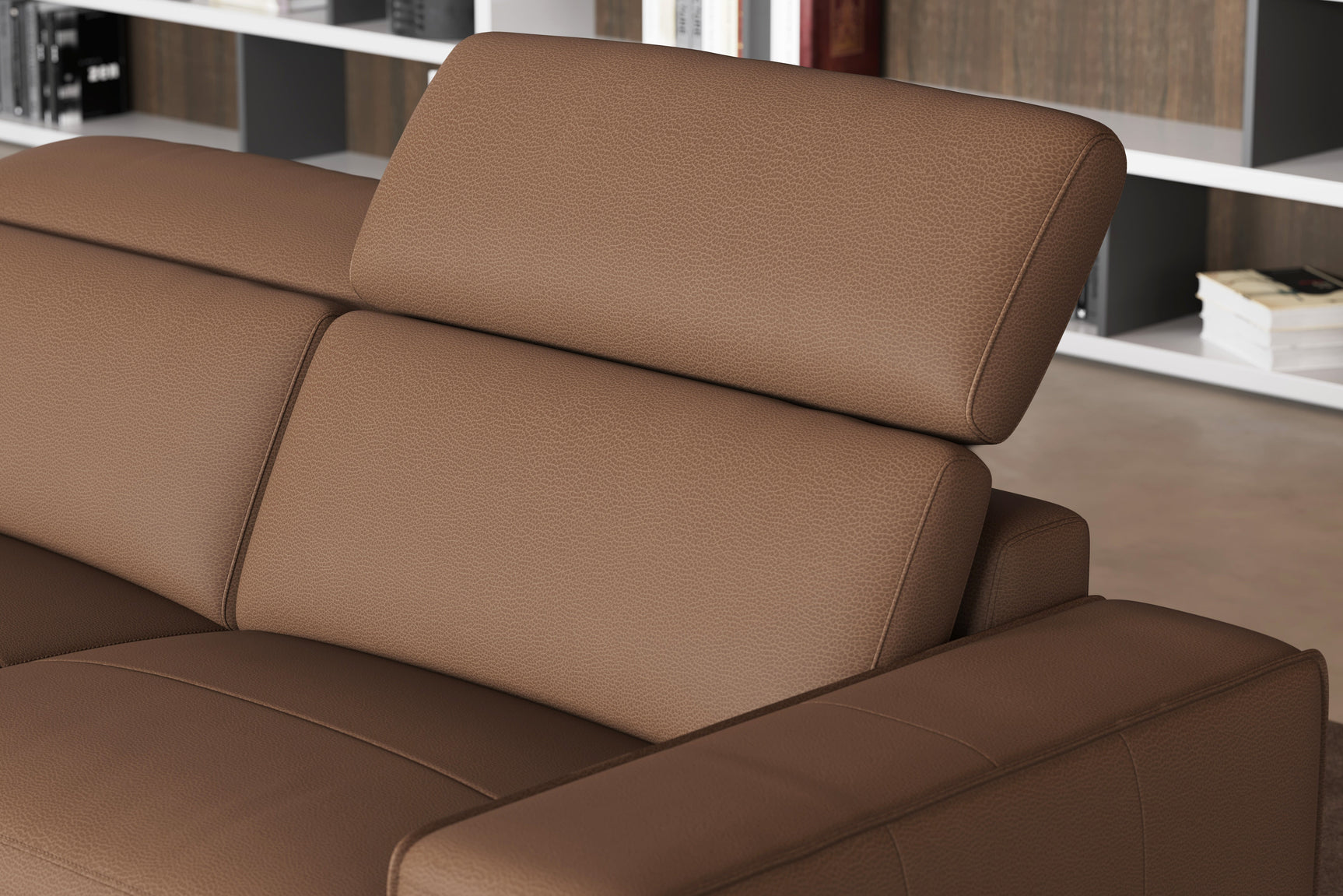 Esther Leather Dual Recliner Sofa