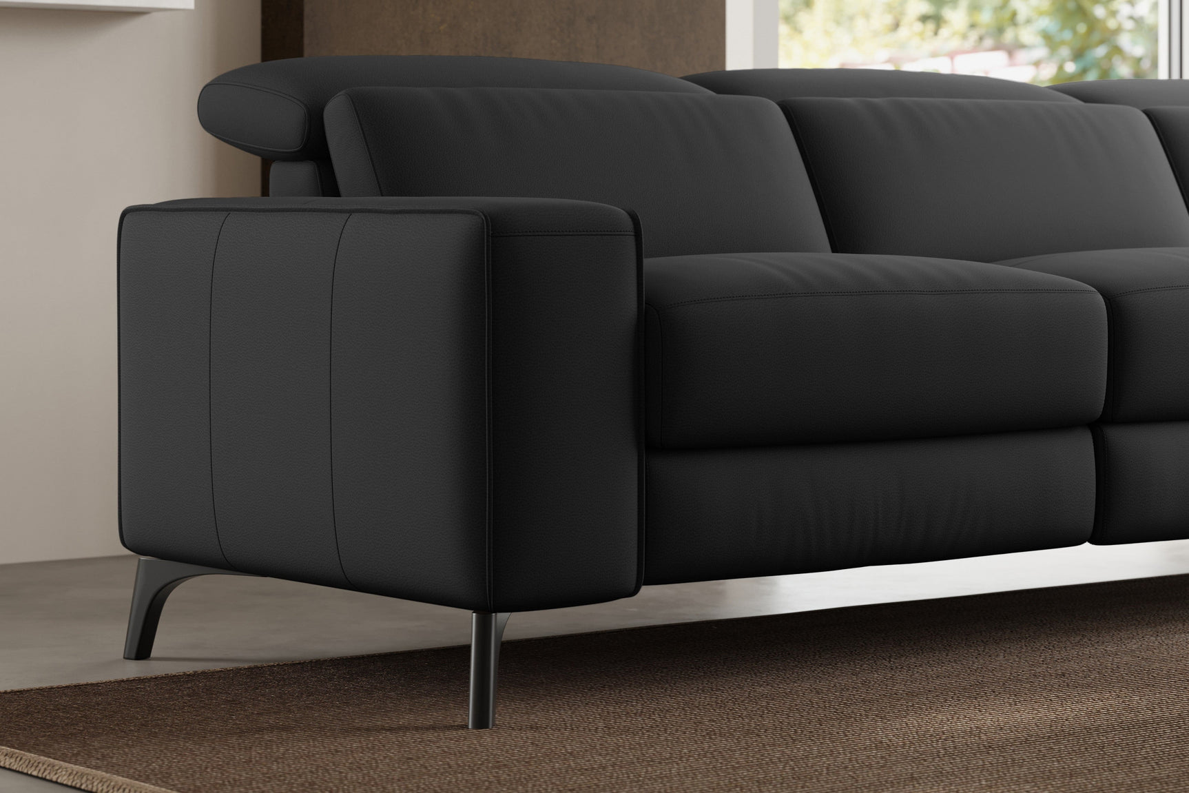 Esther Leather Recliner Sectional Sofa