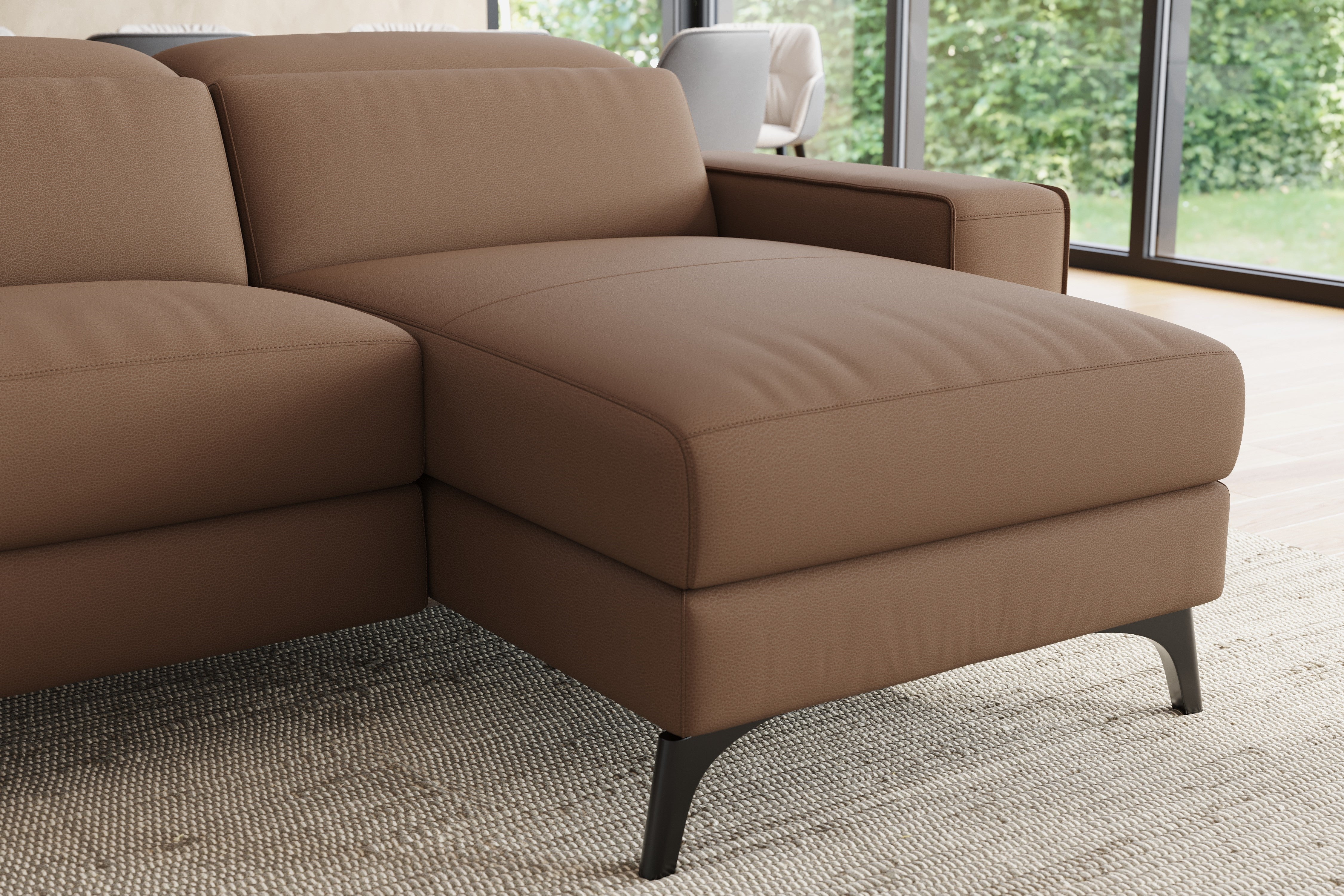 Esther Leather Recliner Sectional Sofa