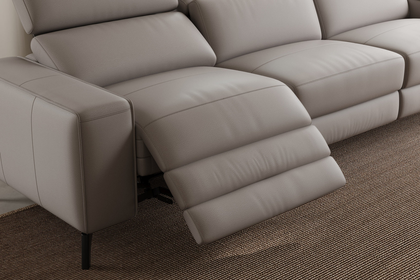 Esther Leather Recliner Sectional Sofa