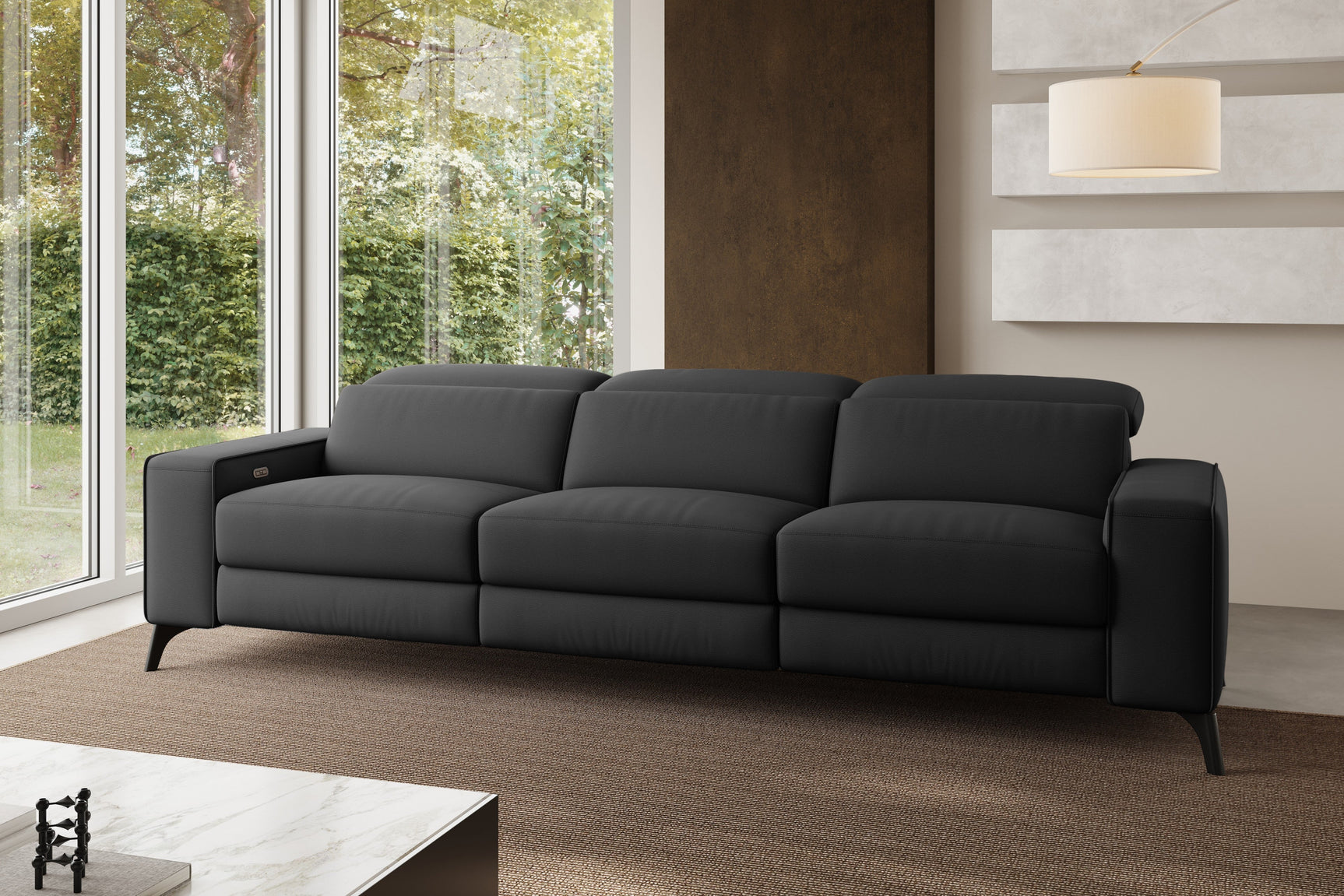 Esther Leather Dual Recliner Sofa