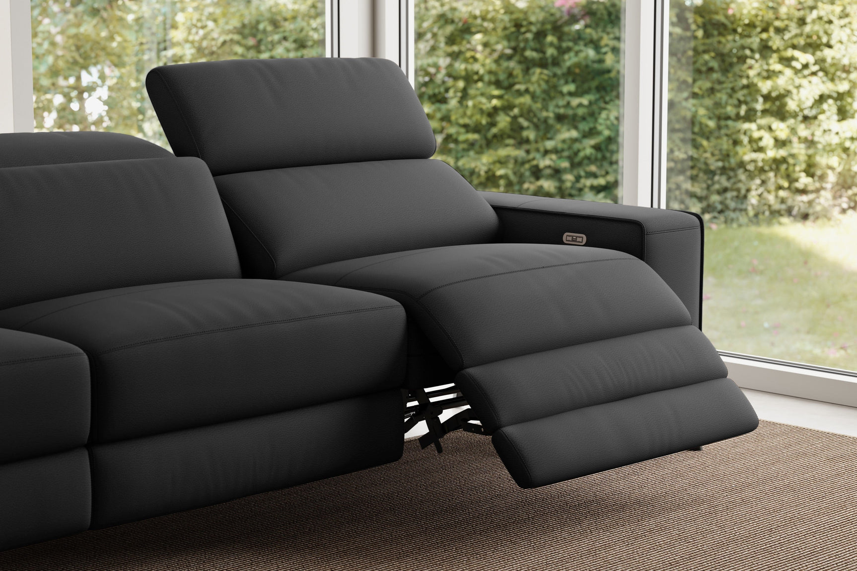 Esther Leather Dual Recliner Sofa
