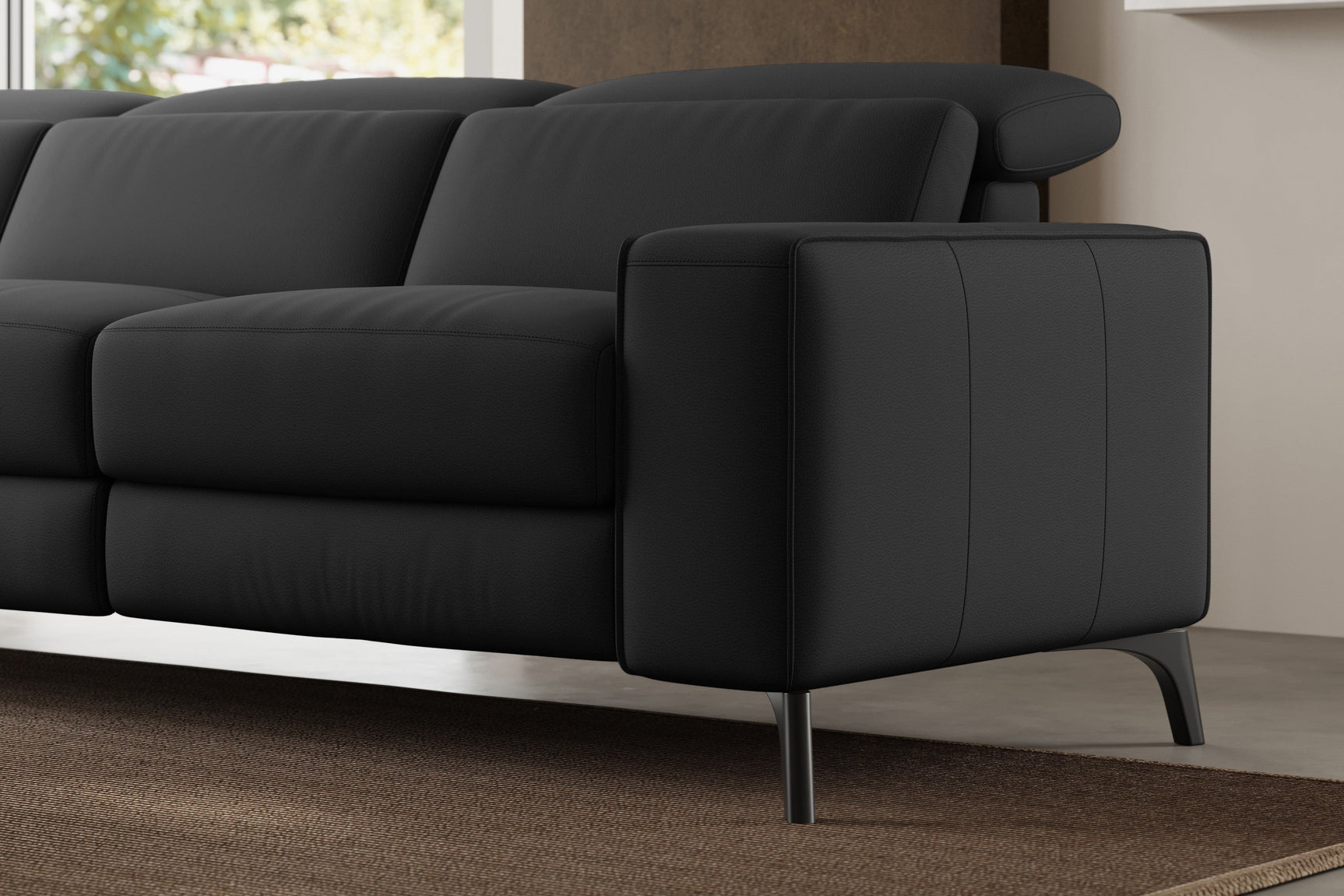 Esther Leather Dual Recliner Sofa