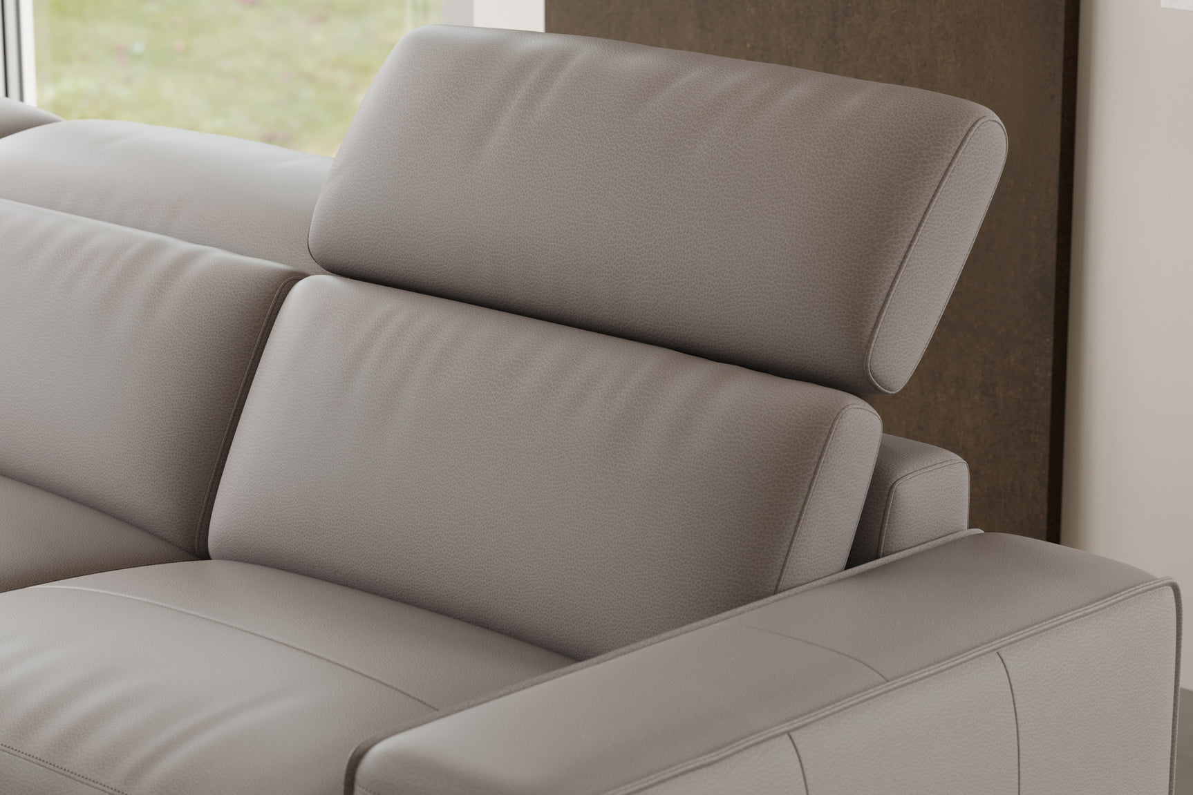 Esther Leather Dual Recliner Sofa