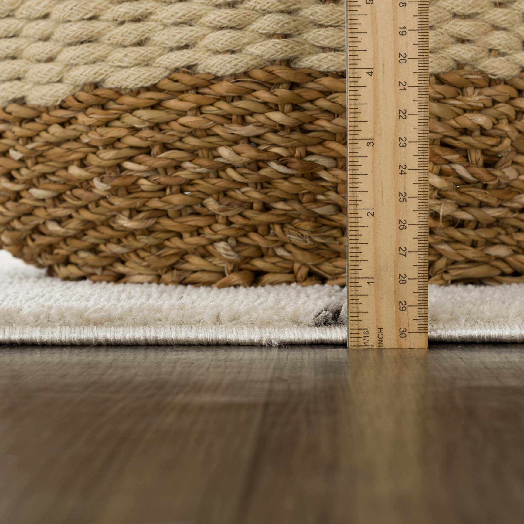 Koume Beige Maze Area Rug