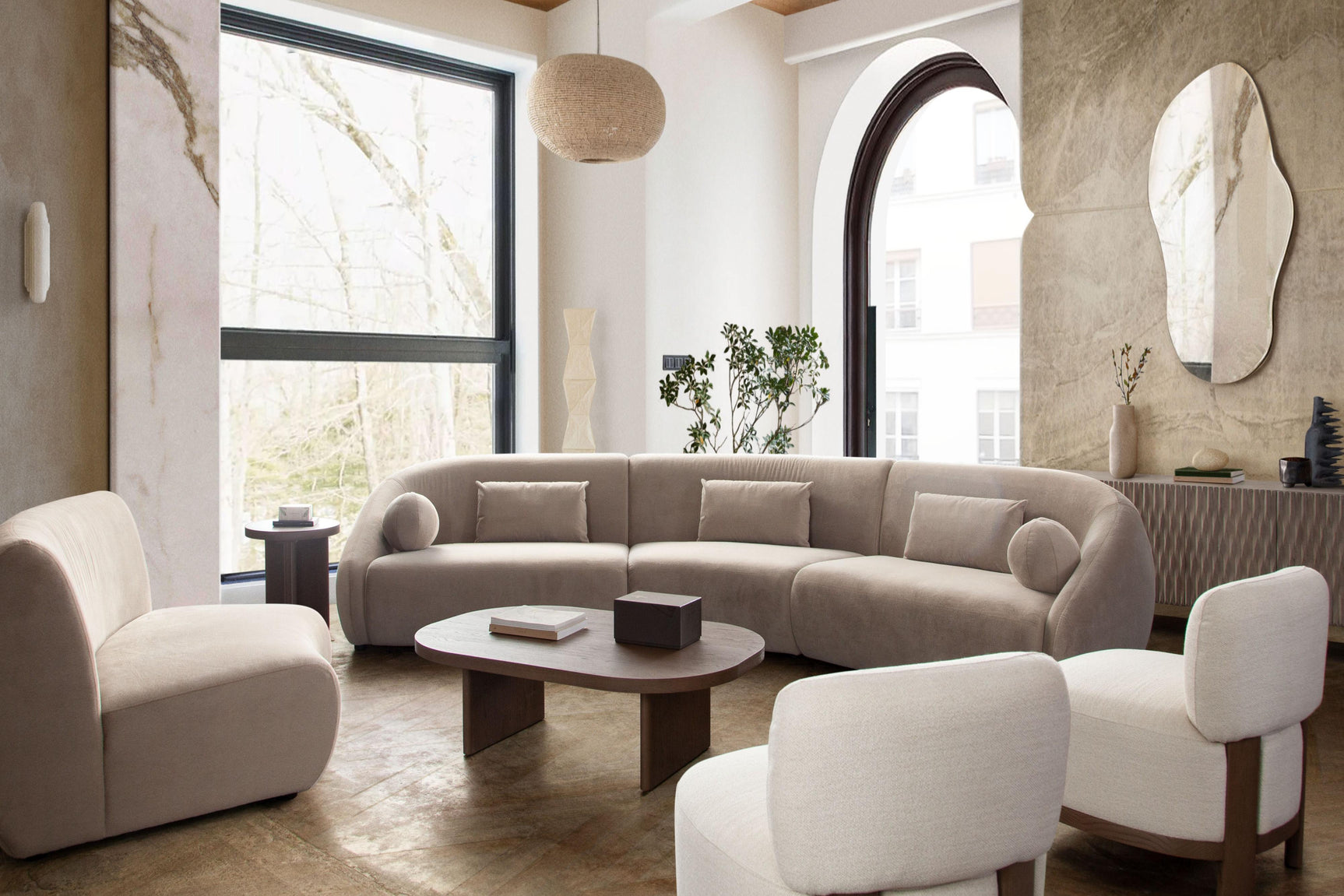 Fallon Fabric Sectional Sofa