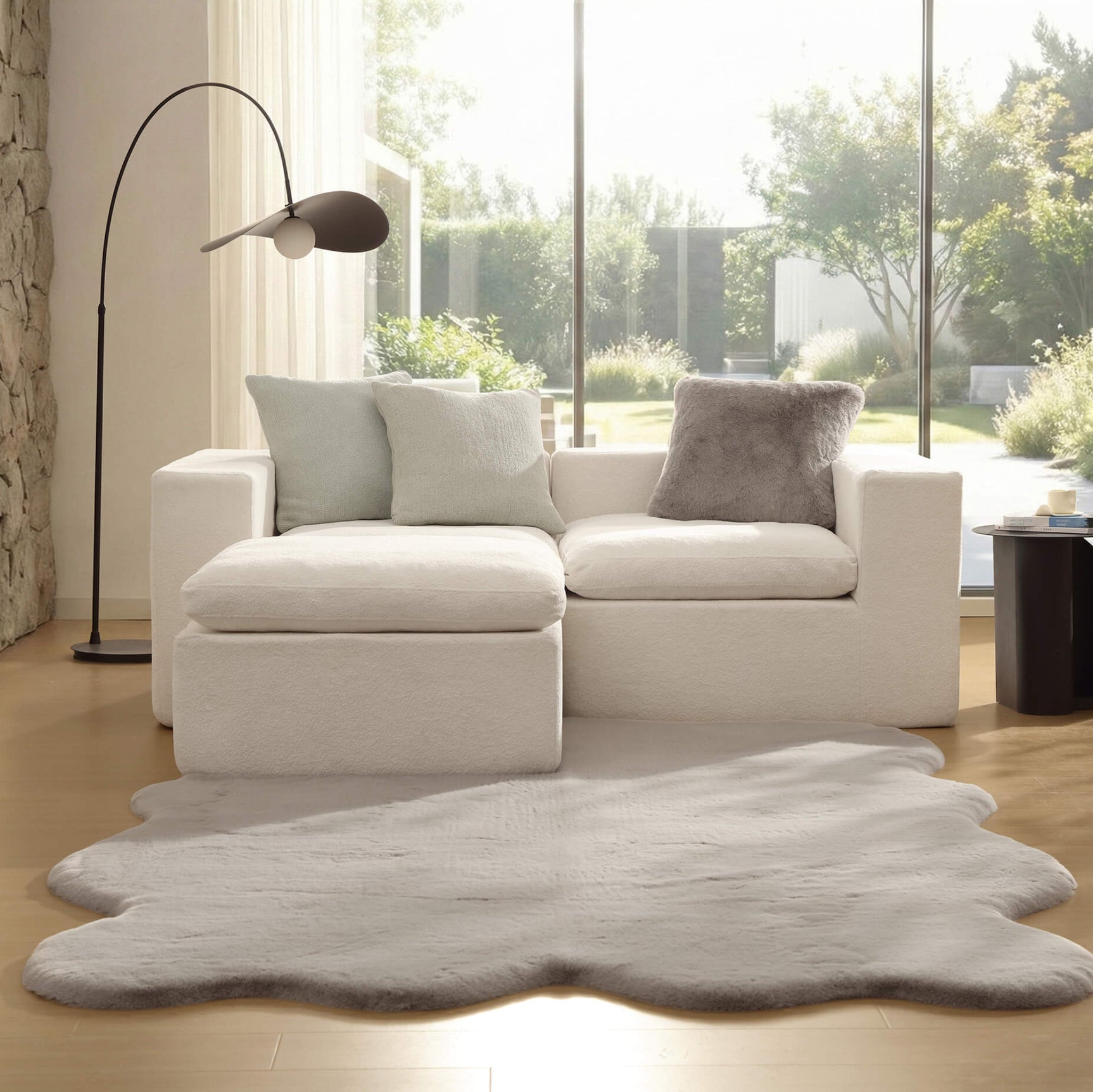 Faux Fur Throw Pillow