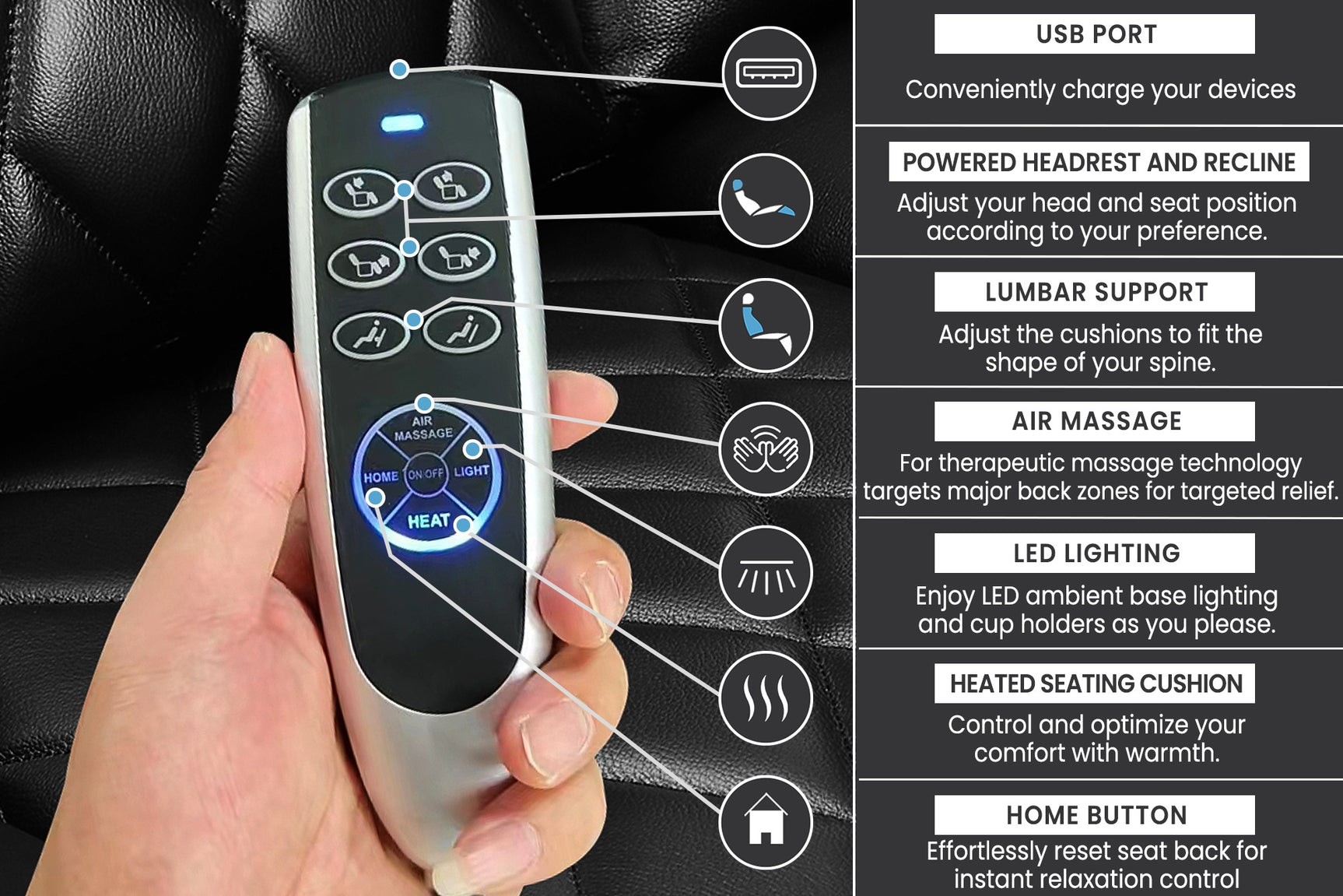 Tuscany Console Heat & Massage 2025