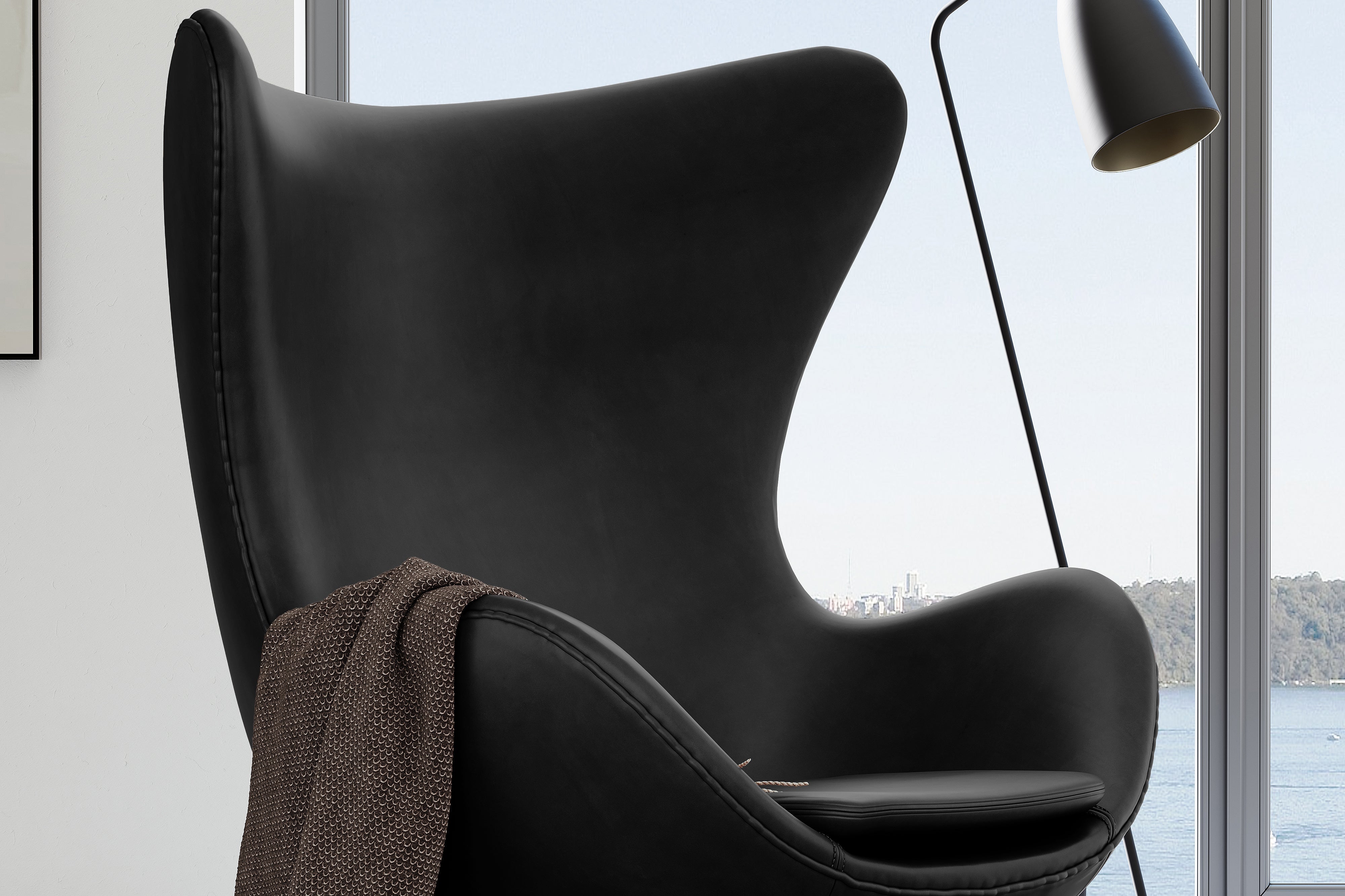 Finola Leather Accent Chair