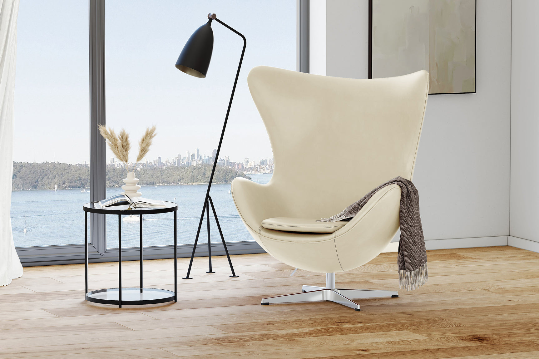 Finola Leather Accent Chair