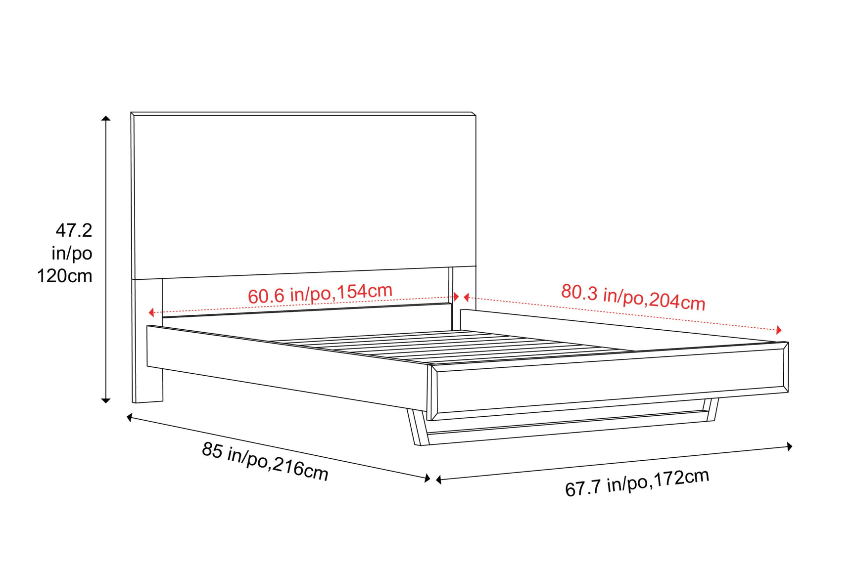 Fiona Wood Bed Frame