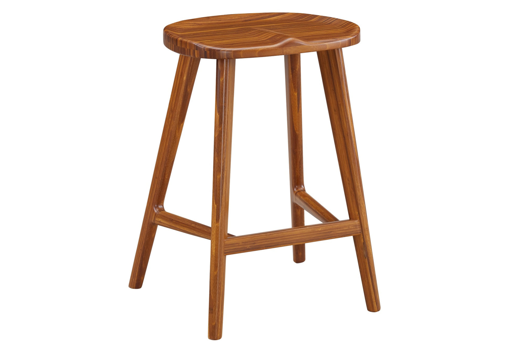 Max Solid Bamboo Stool in Counter Height (Set of 2)