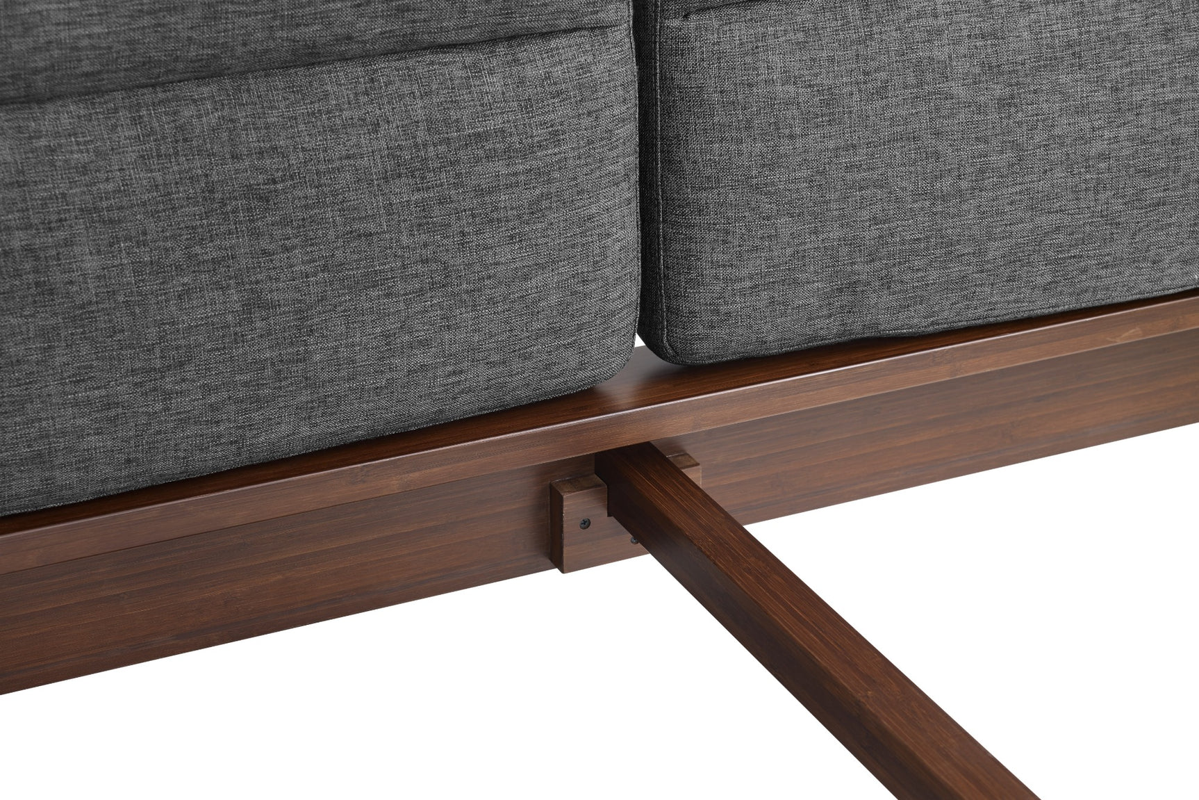 Park Avenue Fabric Upholstered Bamboo Bed Frame