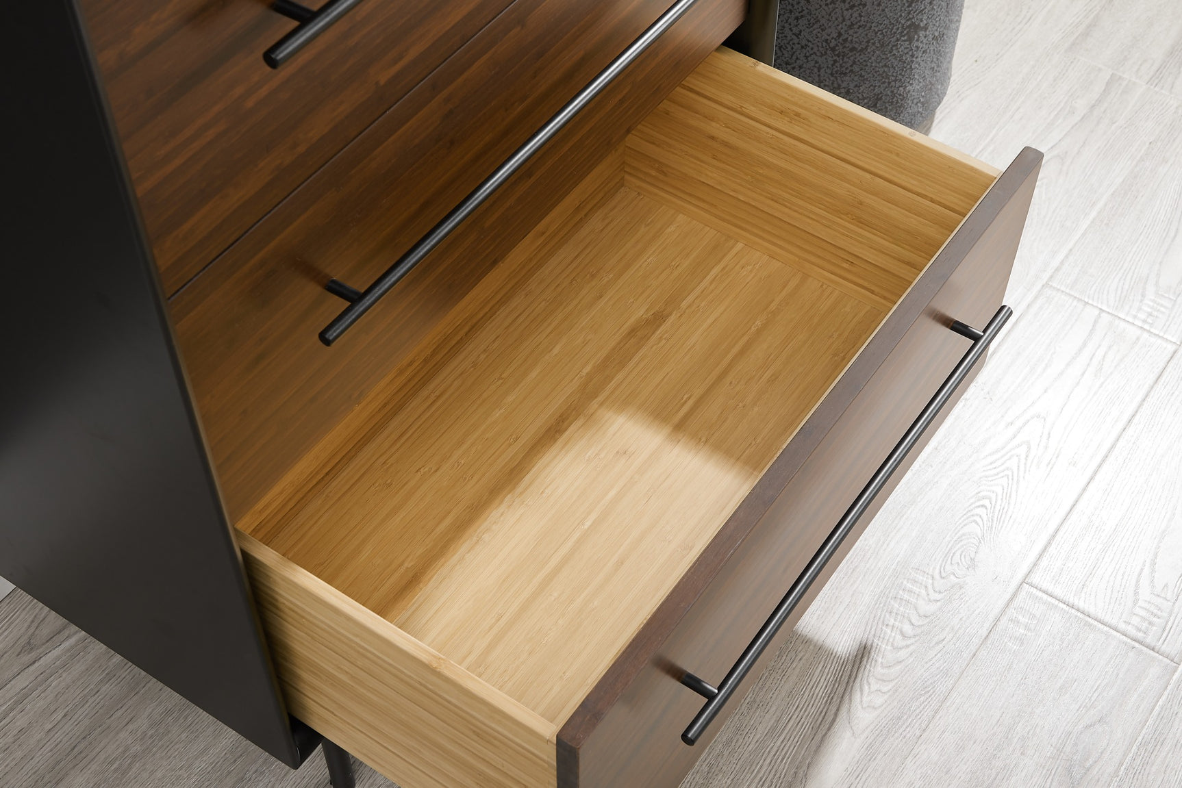 Park Avenue Solid Moso Bamboo 4 Drawer High Chest