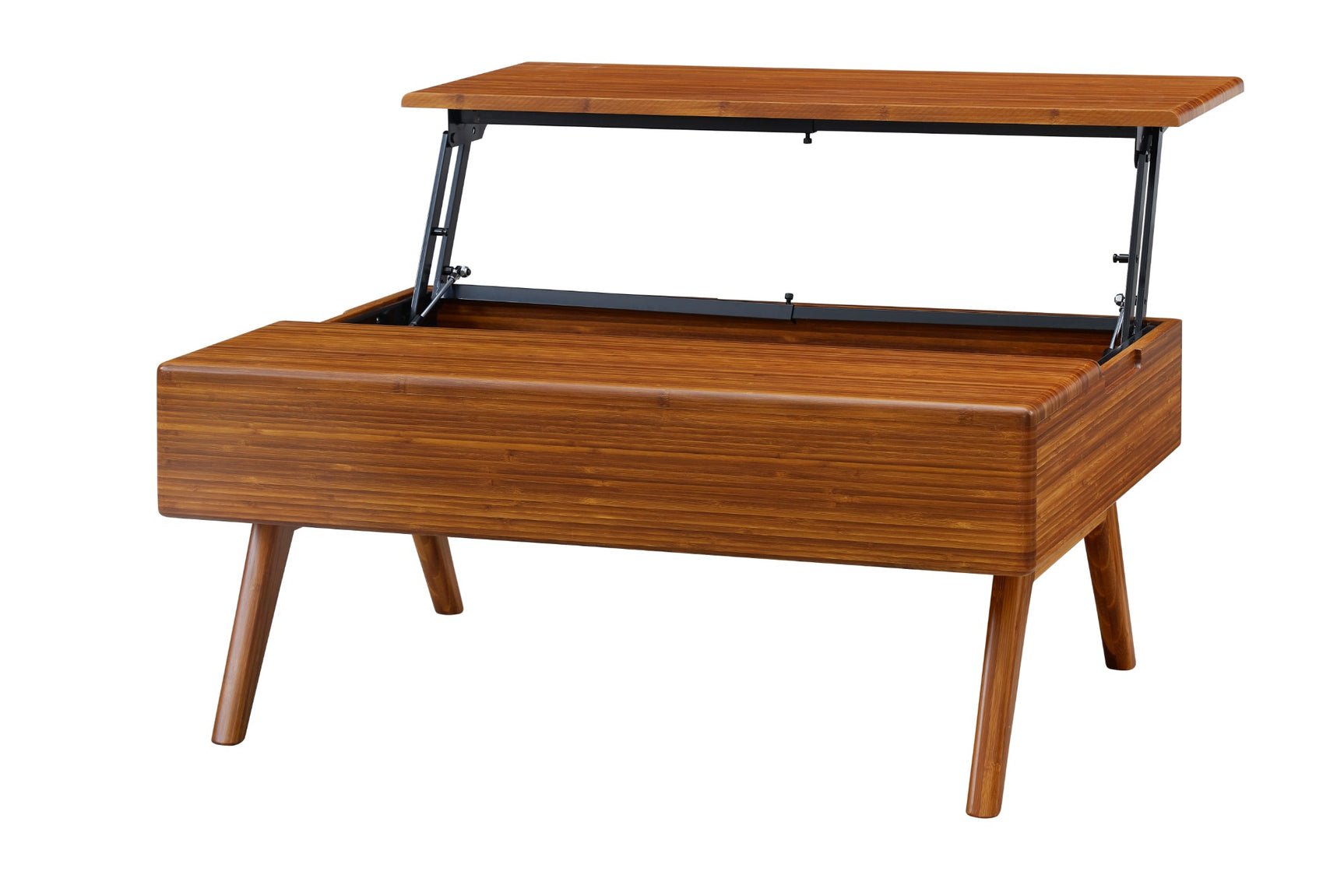 Rhody Solid Moso Bamboo Lift-Top Storage Coffee Table