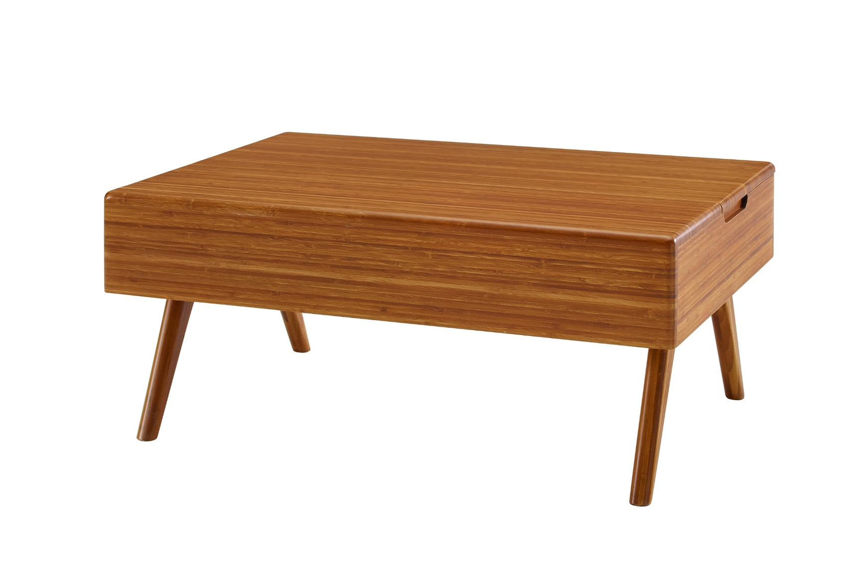 Rhody Solid Moso Bamboo Lift-Top Storage Coffee Table